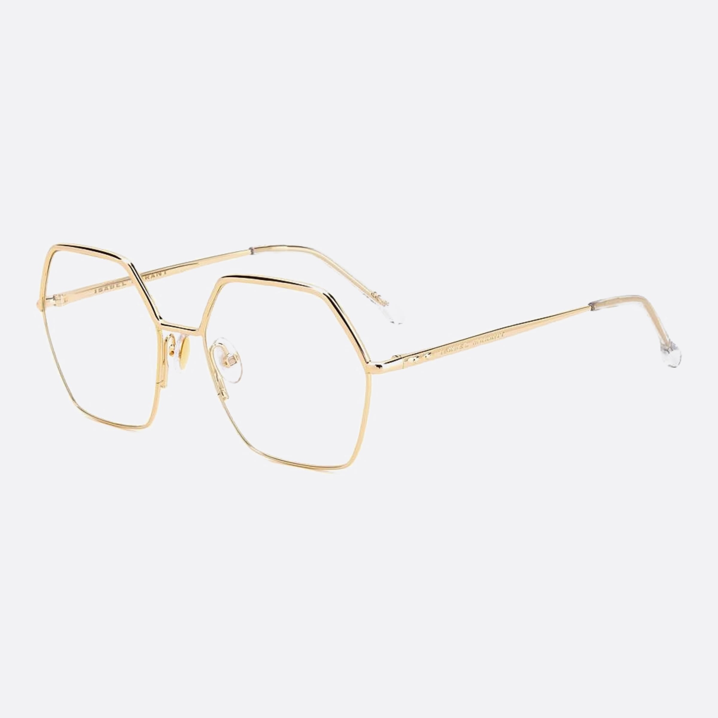 Isabel 55mm Marant Rose Gold Squared Women Eyeglasses - Side View