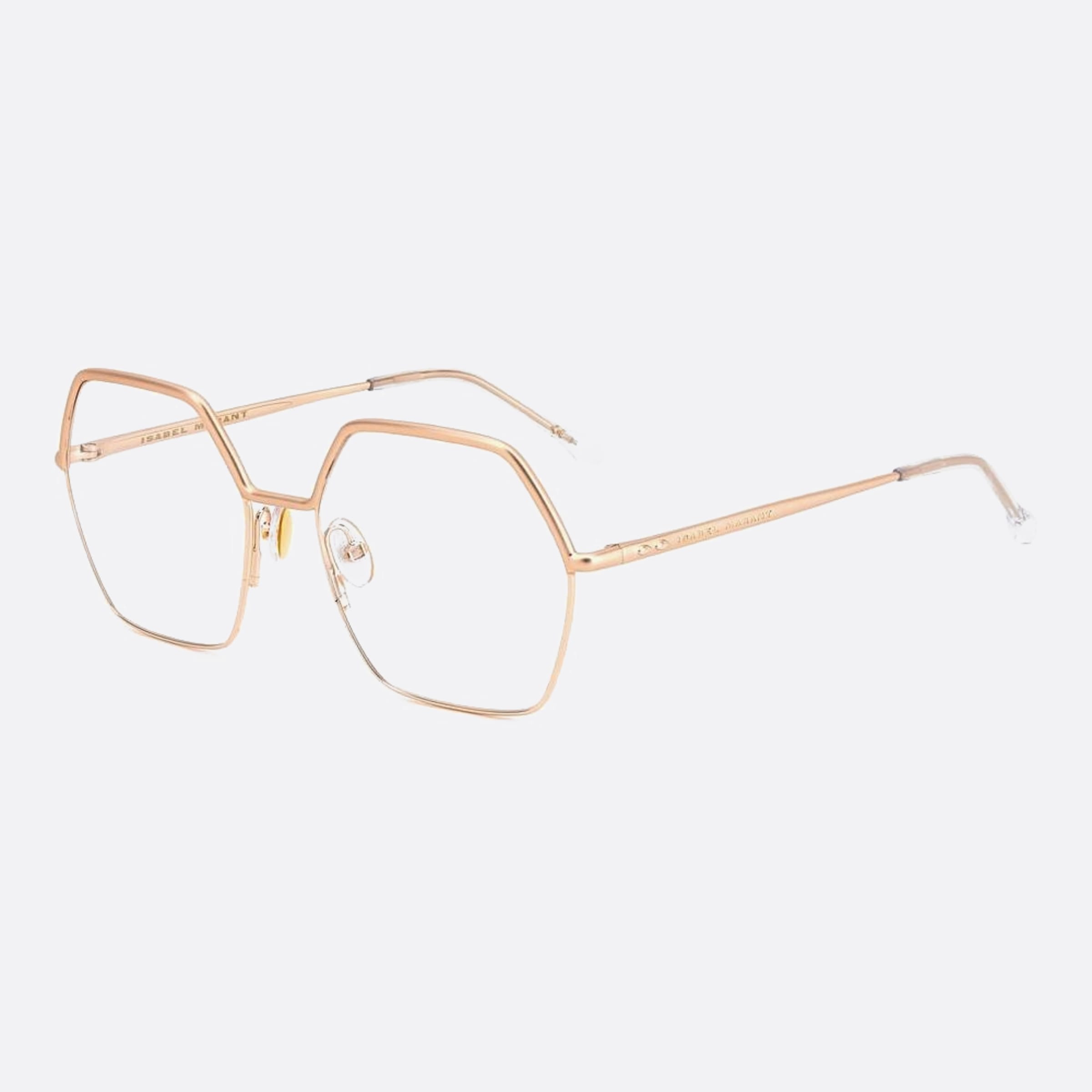 Isabel 55mm Marant Ddb Orange Squared Women Eyeglasses - Side View