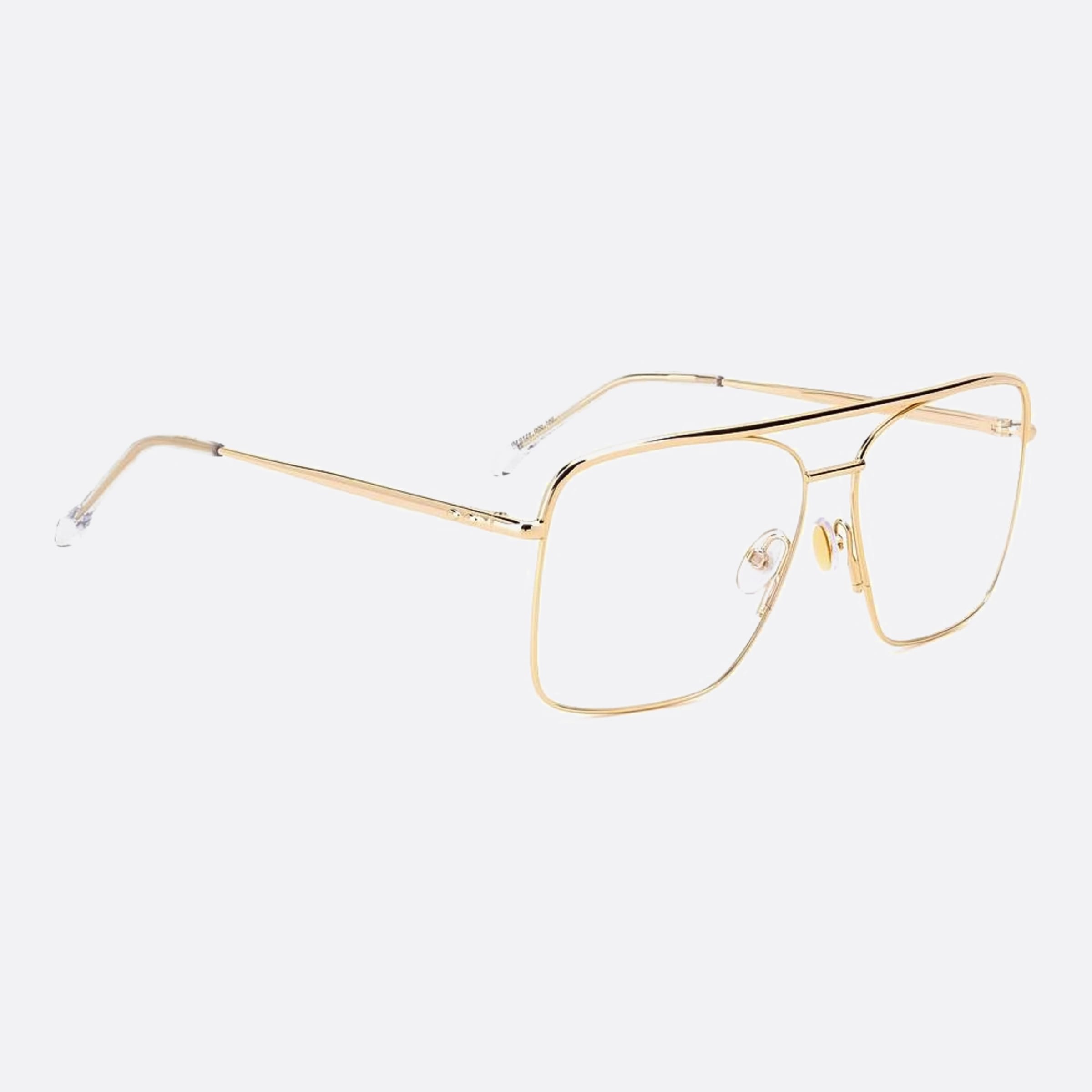 Isabel 57mm Marant Rose Gold Pilot Women Eyeglasses - Detail View