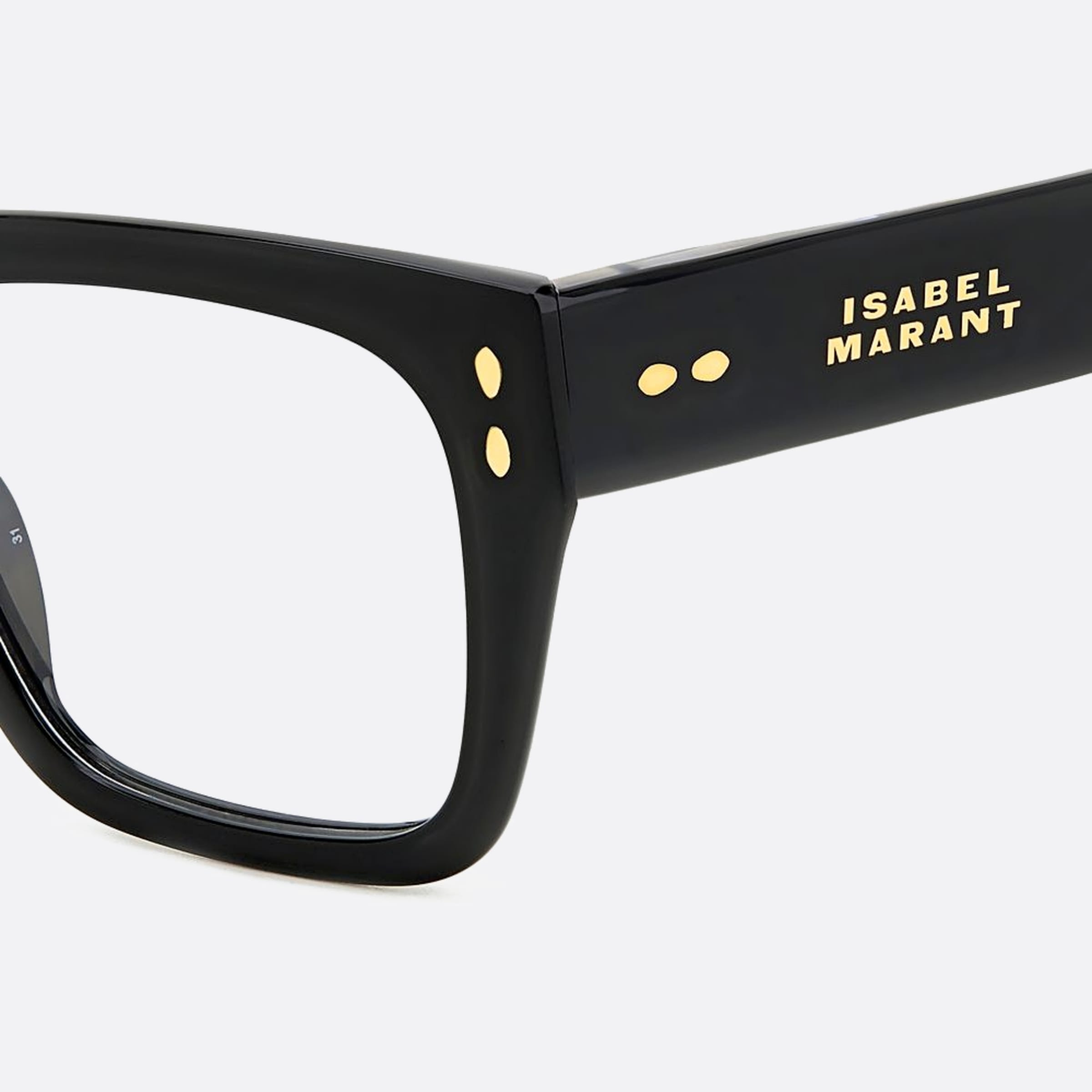Isabel 50mm Marant Black Cat Eye Women Eyeglasses - Detail View