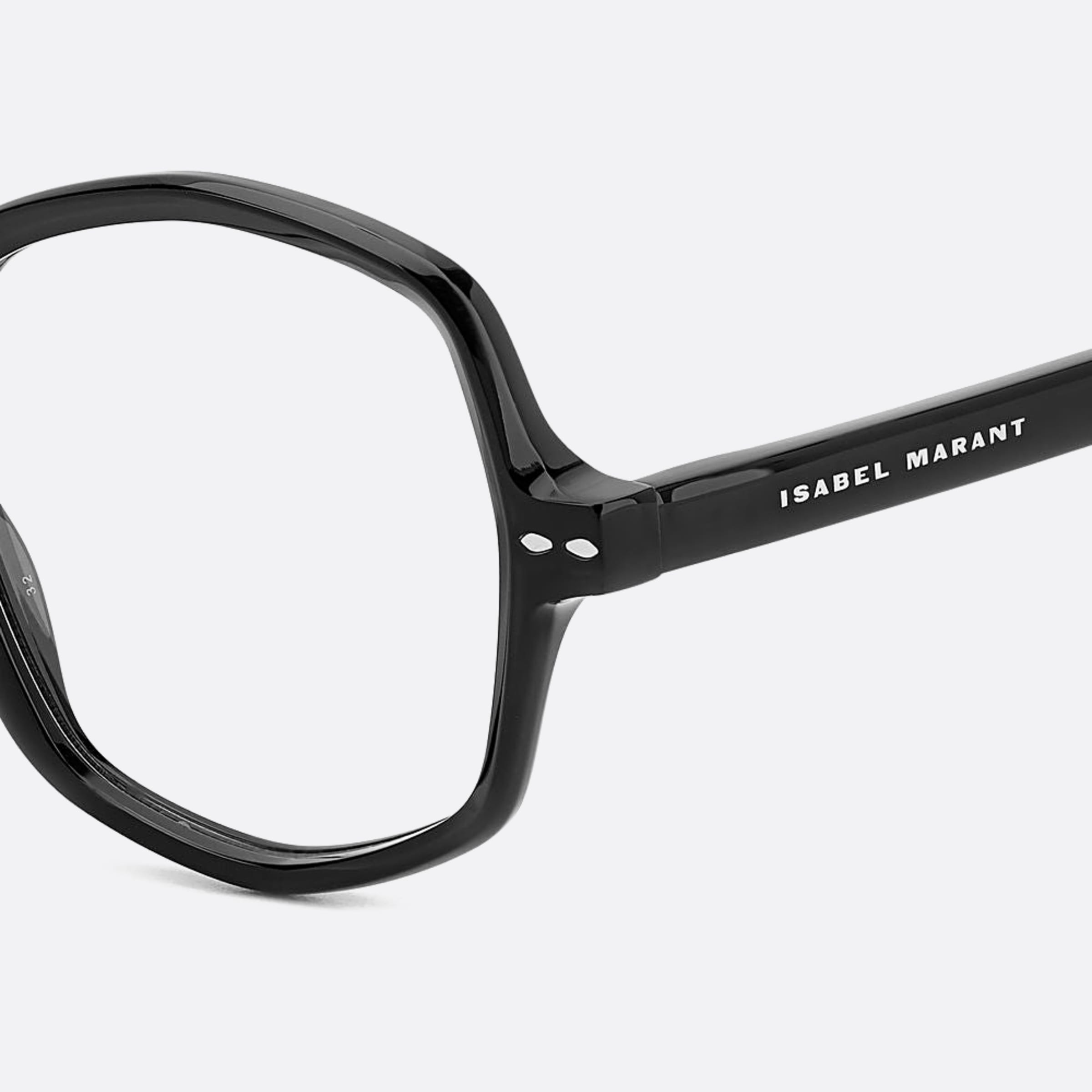 Isabel 51mm Marant Black Geometric Women Eyeglasses - Side View