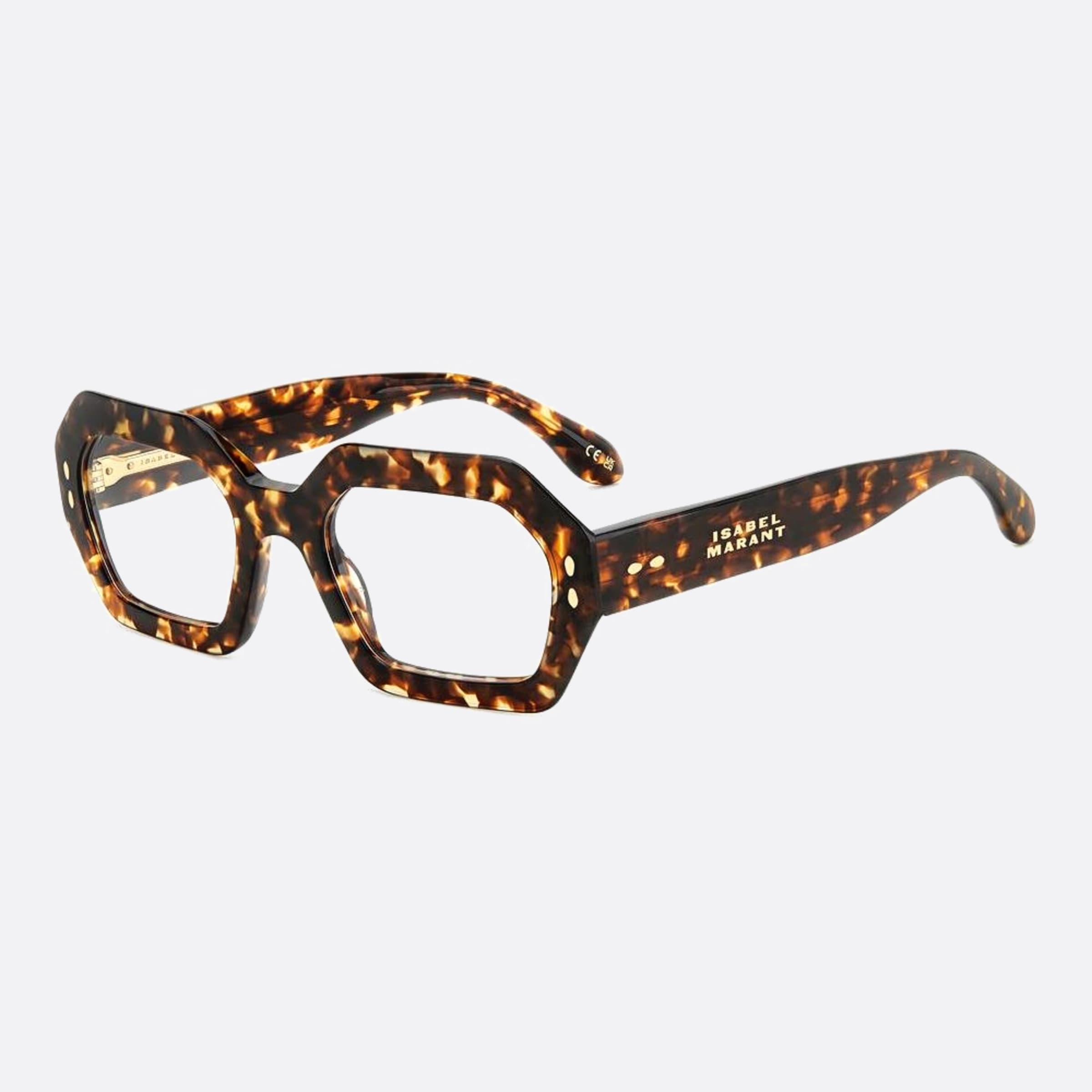 Isabel 51mm Marant Havana Geometric Women Eyeglasses - Side View