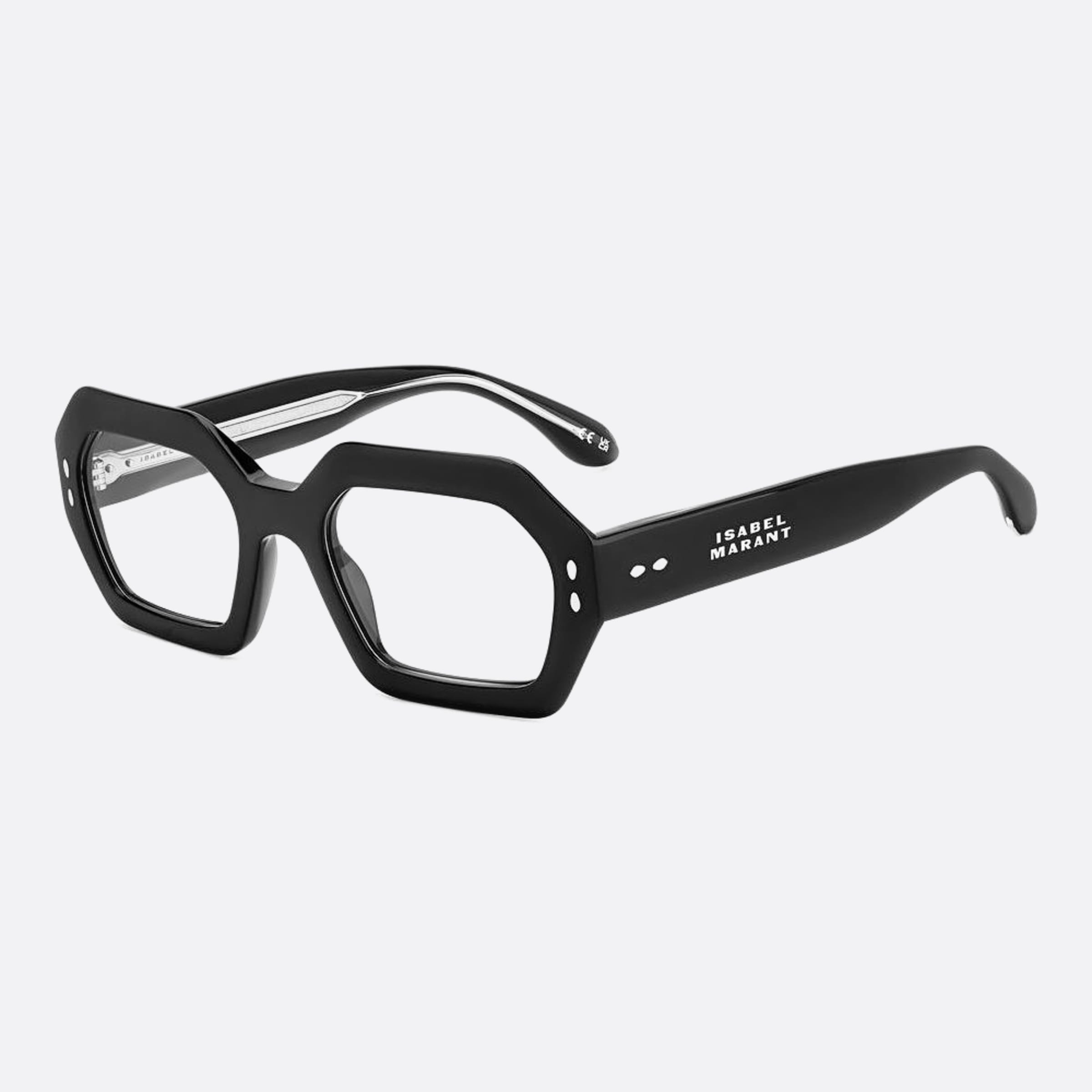 Isabel 51mm Marant Black Geometric Women Eyeglasses - Side View