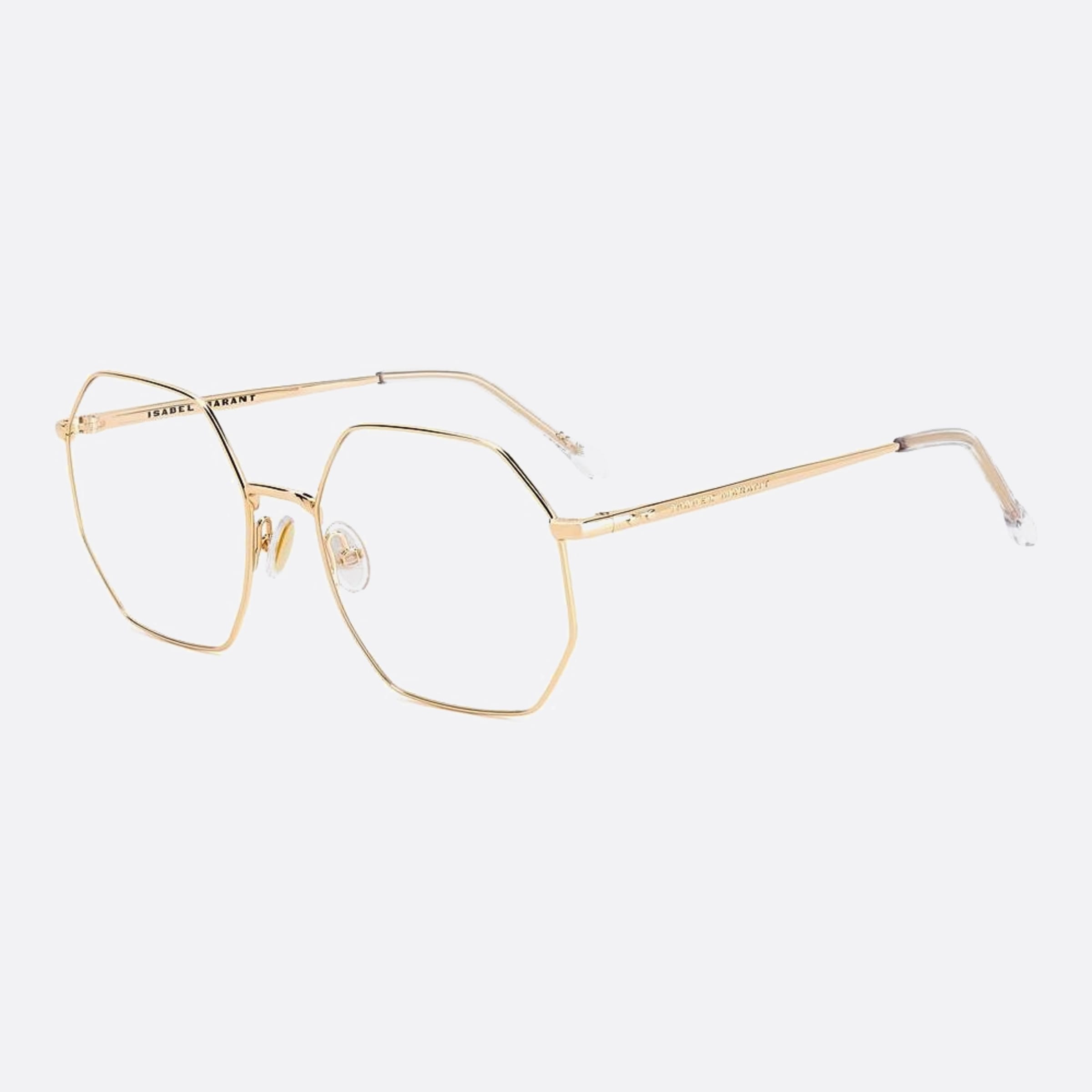 Isabel 55mm Marant Rose Gold Round Women Eyeglasses - Side View
