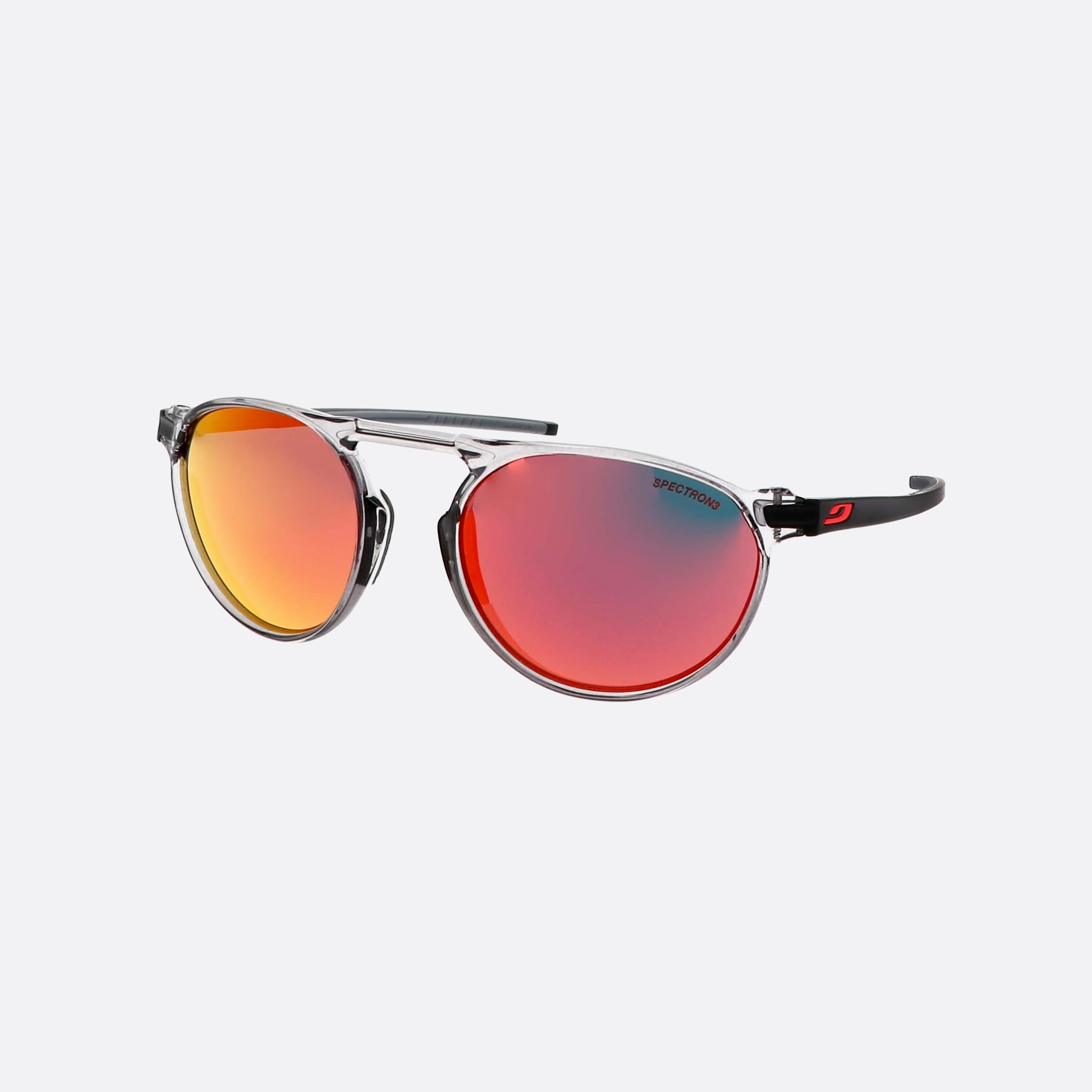 Julbo 55mm Meta J552 Black Round Unisex Sunglasses - Main View
