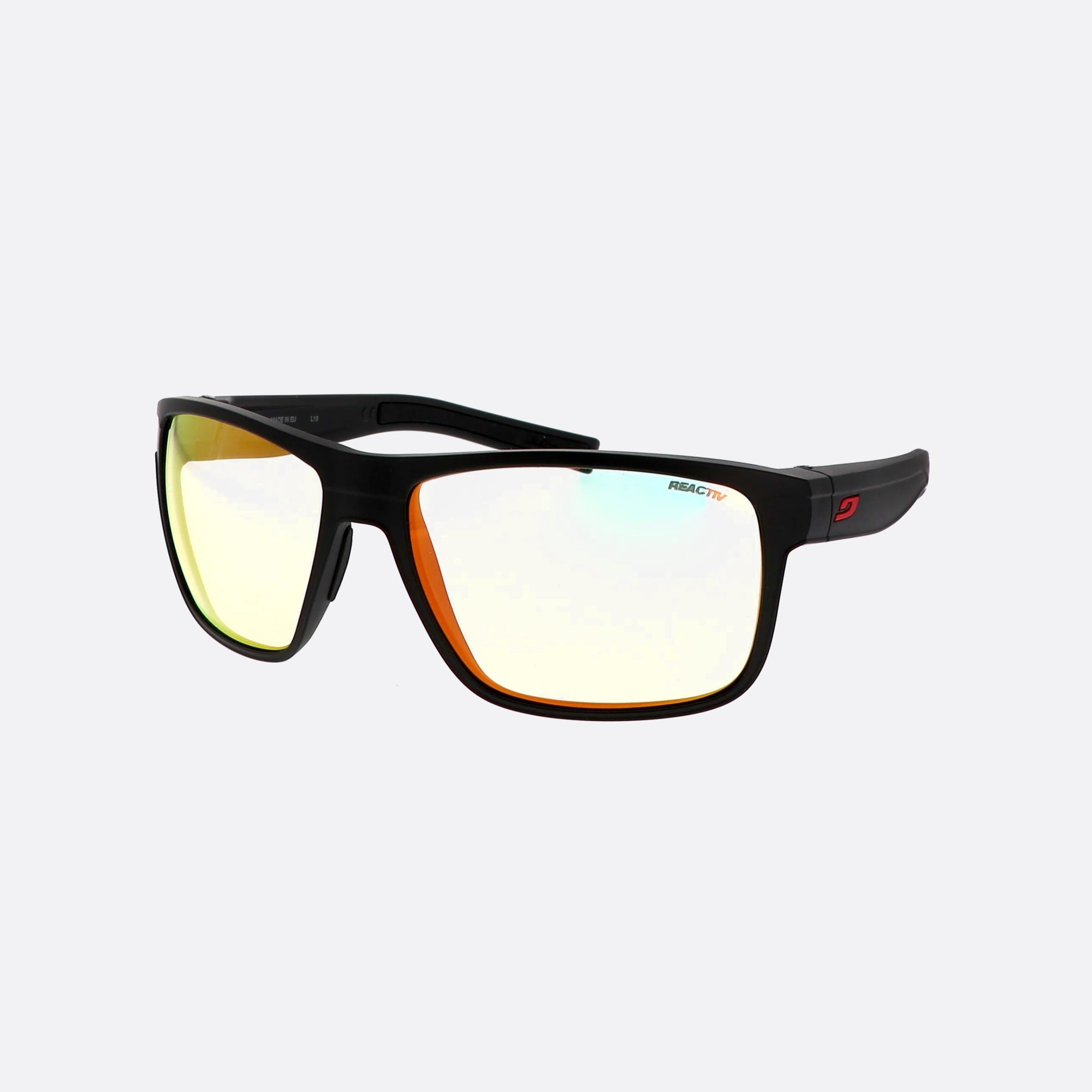 Julbo 59mm Renegade J499 Renegade Black Rectangle Photochromic Unisex Sunglasses - Main View
