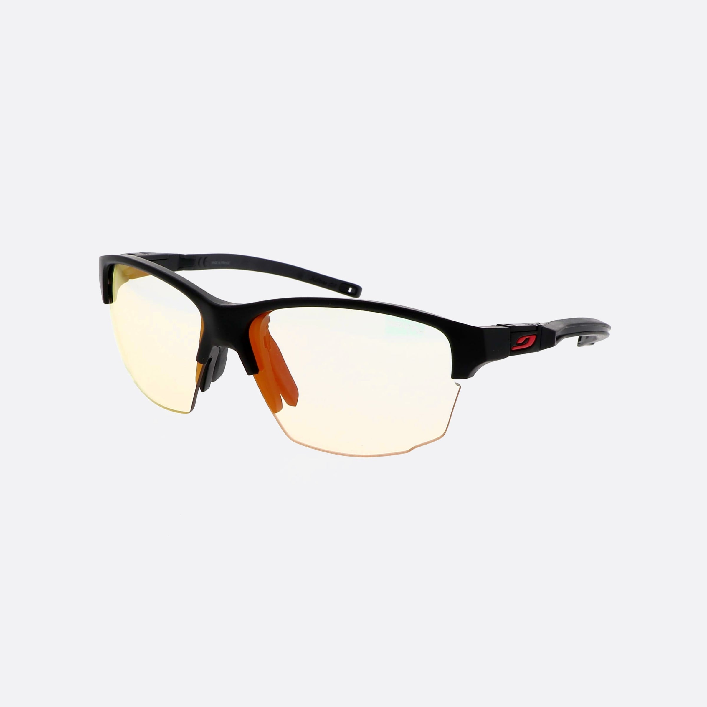Julbo 63mm Split J551 Black Rectangle Photochromic Unisex Sunglasses - Main View