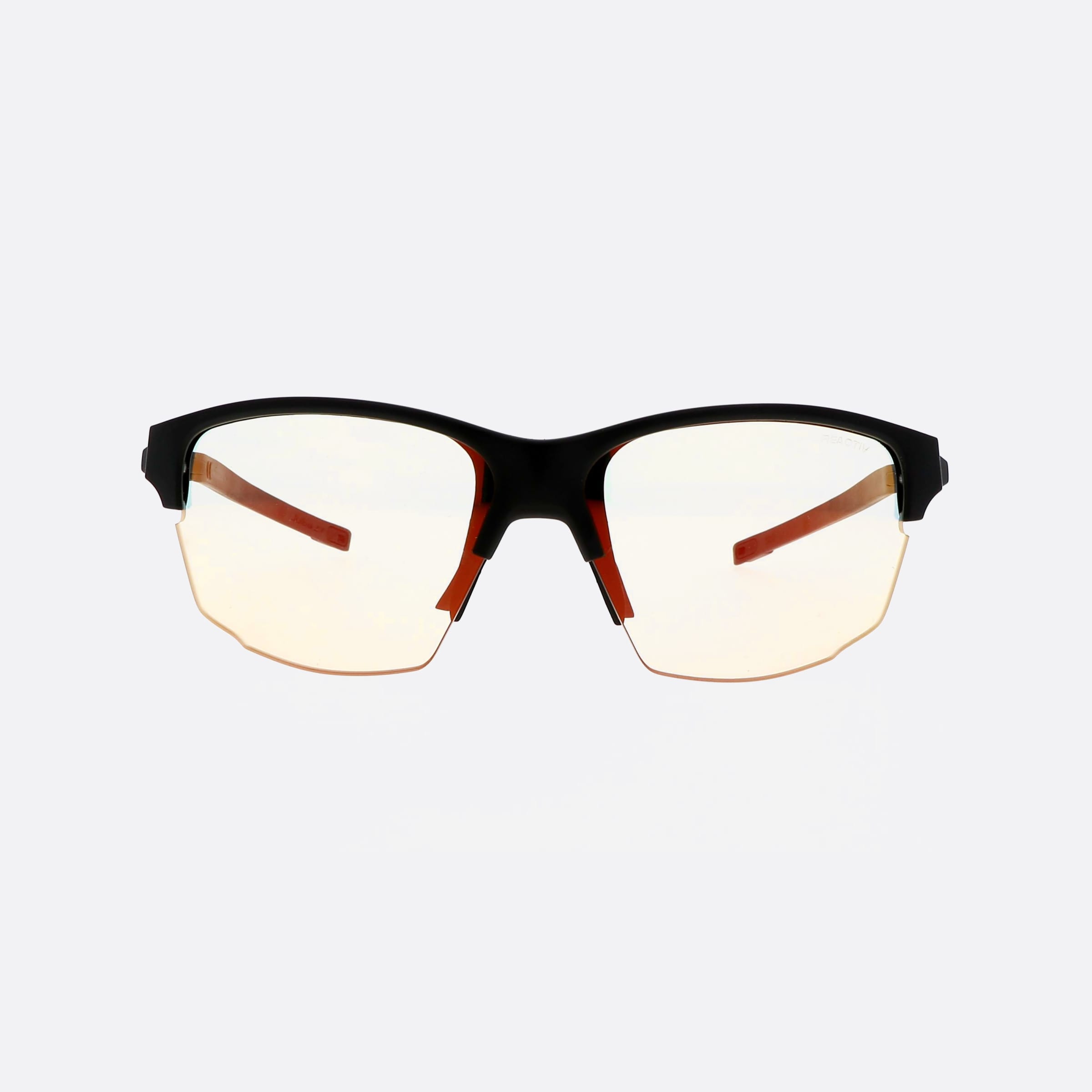 Julbo 63mm Split J551 Black Rectangle Photochromic Unisex Sunglasses - Side View
