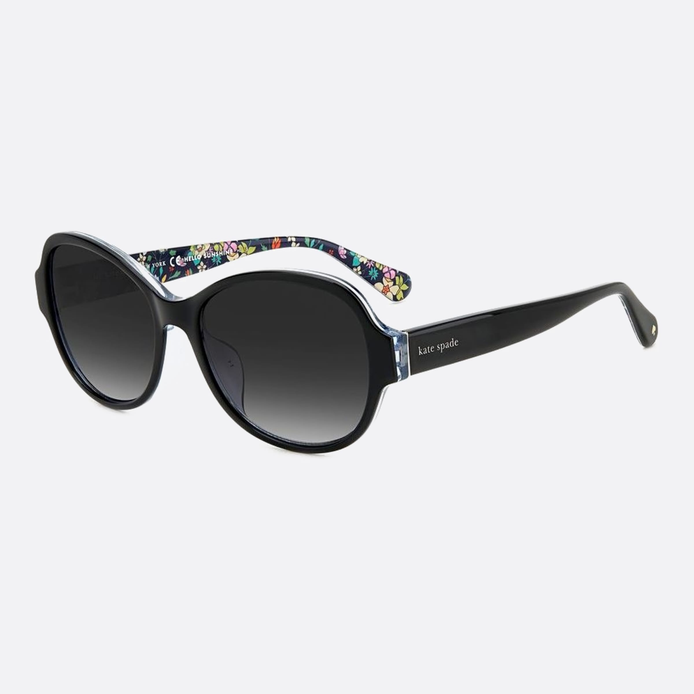 Kate 57mm Spade Addilynn Black Squared Women Sunglasses - Side View