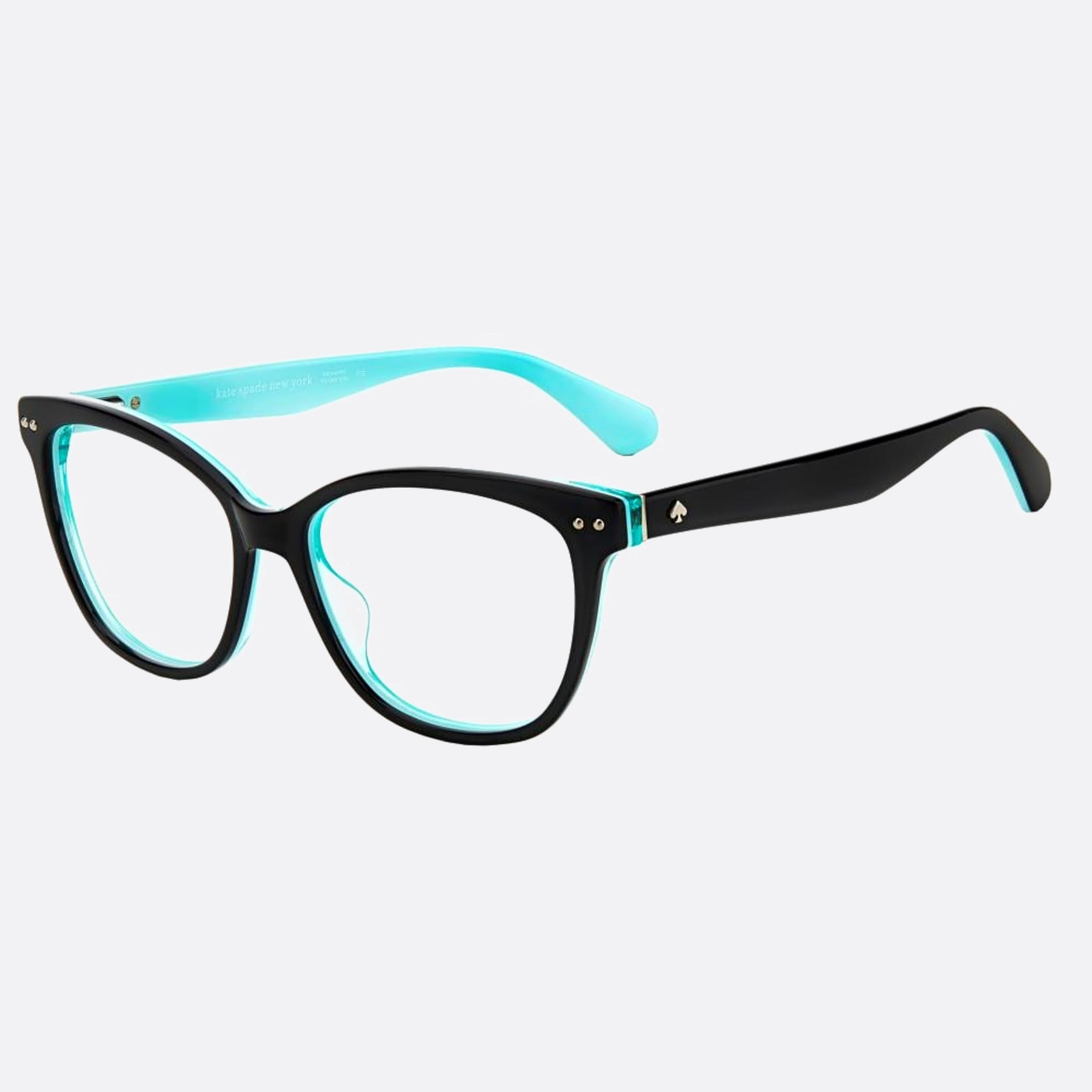 Kate 53mm Spade Adrie D51 Black Squared Women Eyeglasses - Side View