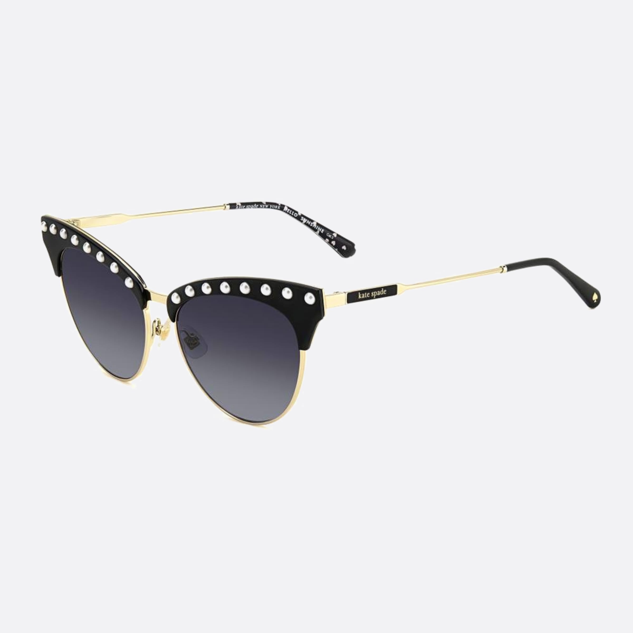 Kate 54mm Spade Alvi Gold Cat Eye Women Sunglasses - Side View