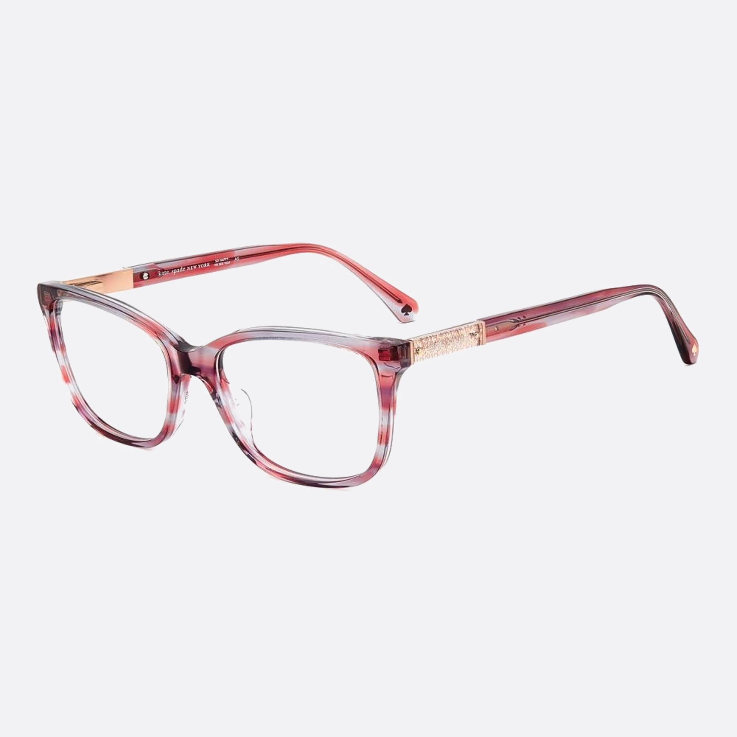 Kate 53mm Spade Amabella 1zx Pink Geometric Women Eyeglasses - Side View