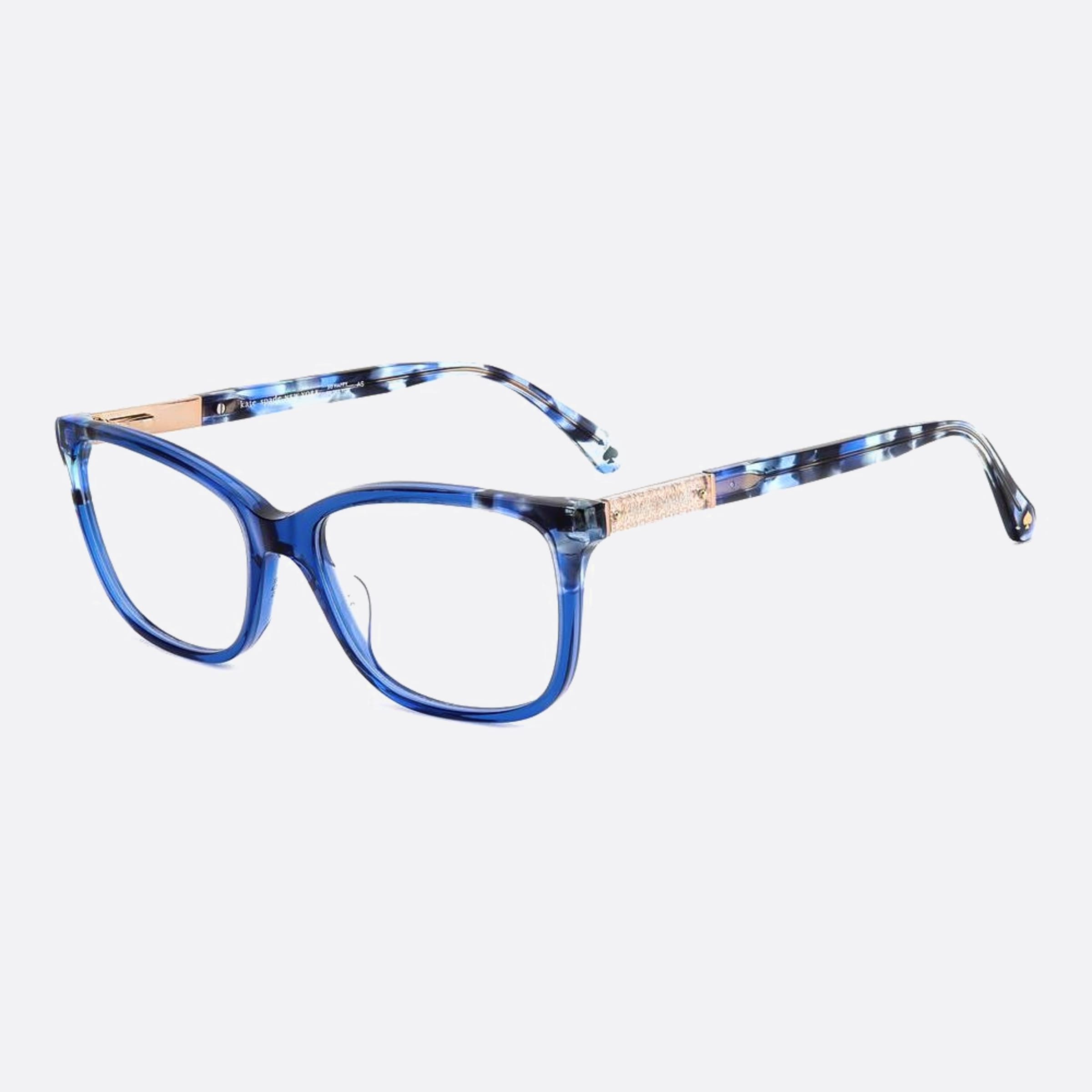 Kate 55mm Spade Amabella Pjp Blue Geometric Women Eyeglasses - Side View