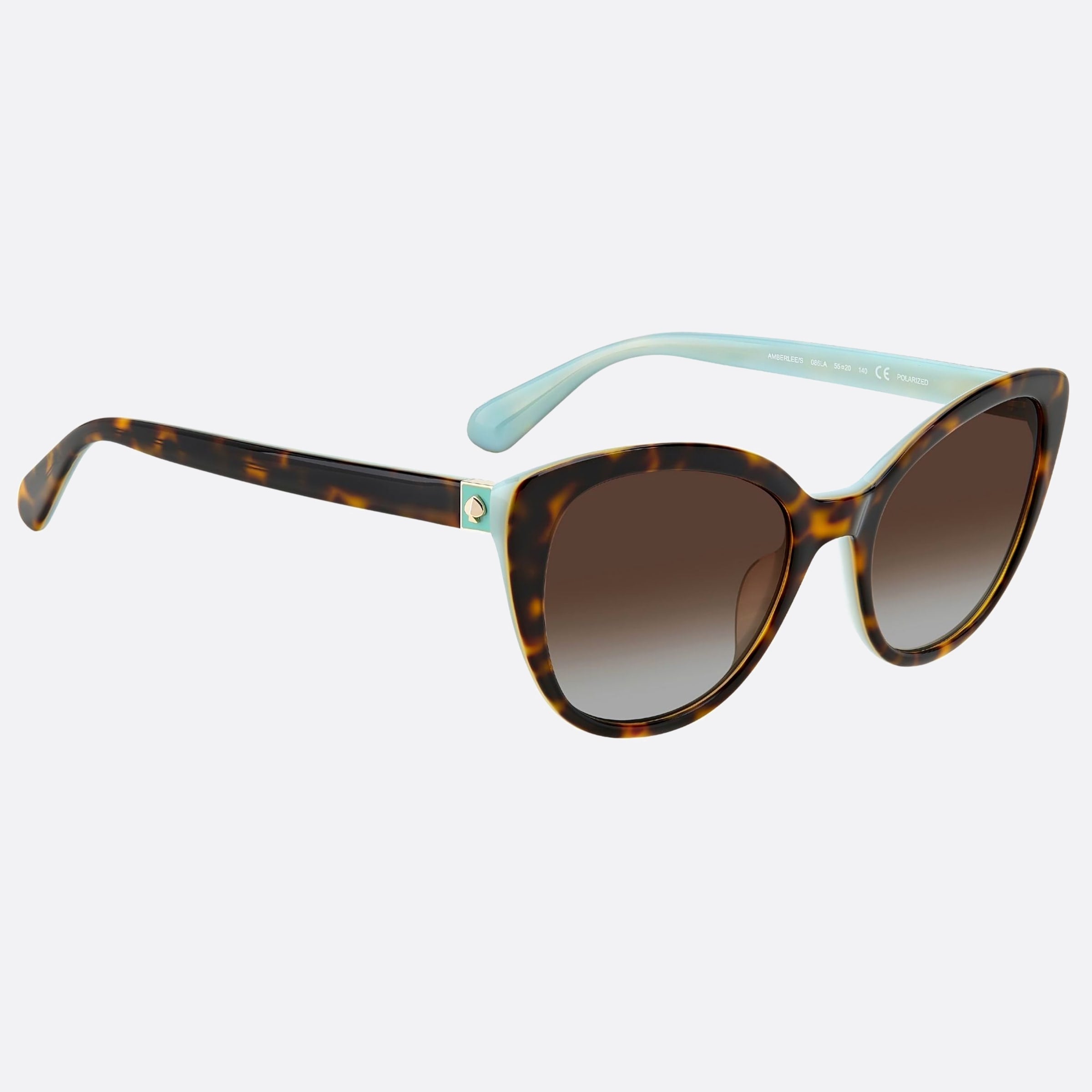 Kate 55mm Spade Amberlee Havana Cat Eye Women Sunglasses - Detail View