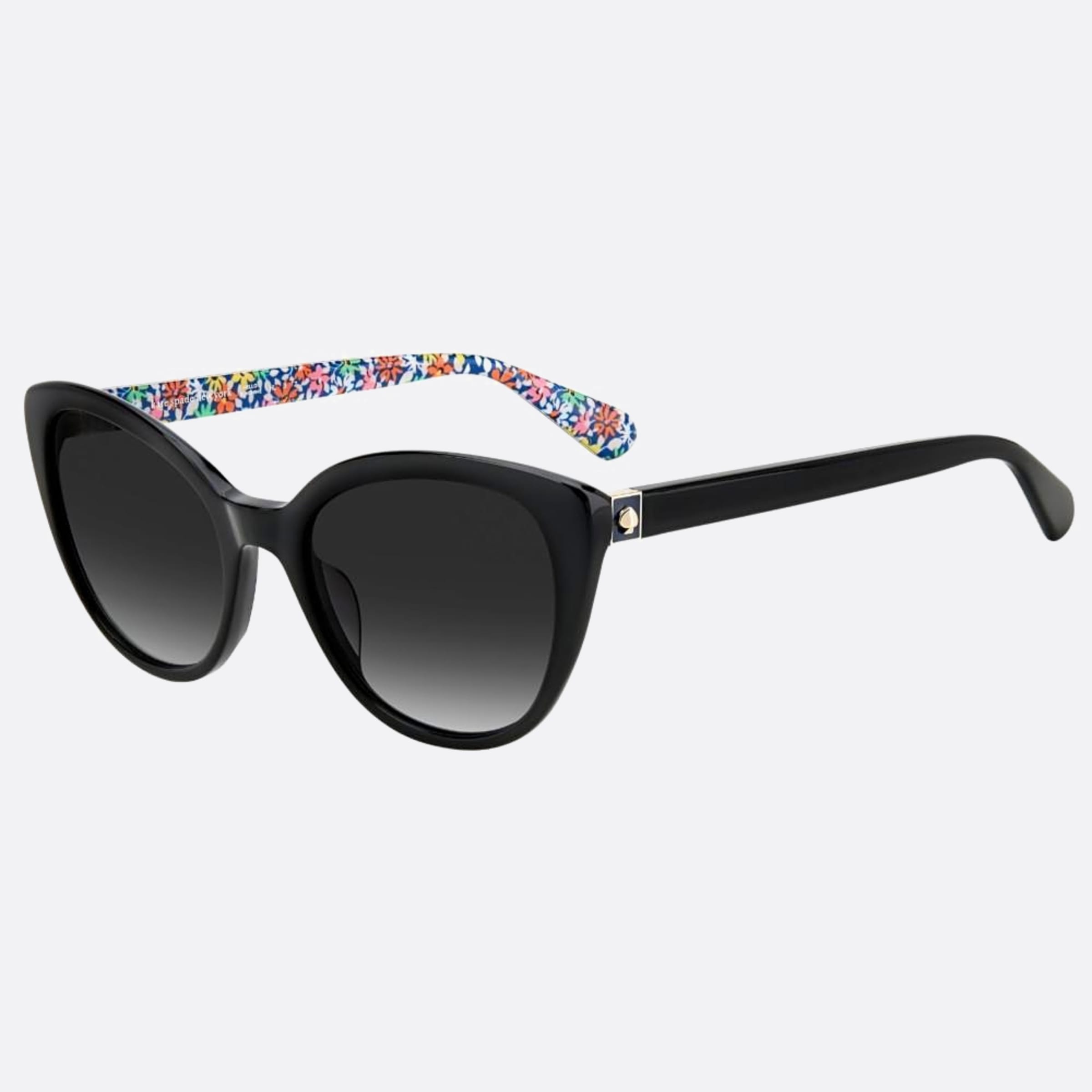 Kate 55mm Spade Amberlee Black Cat Eye Women Sunglasses - Side View