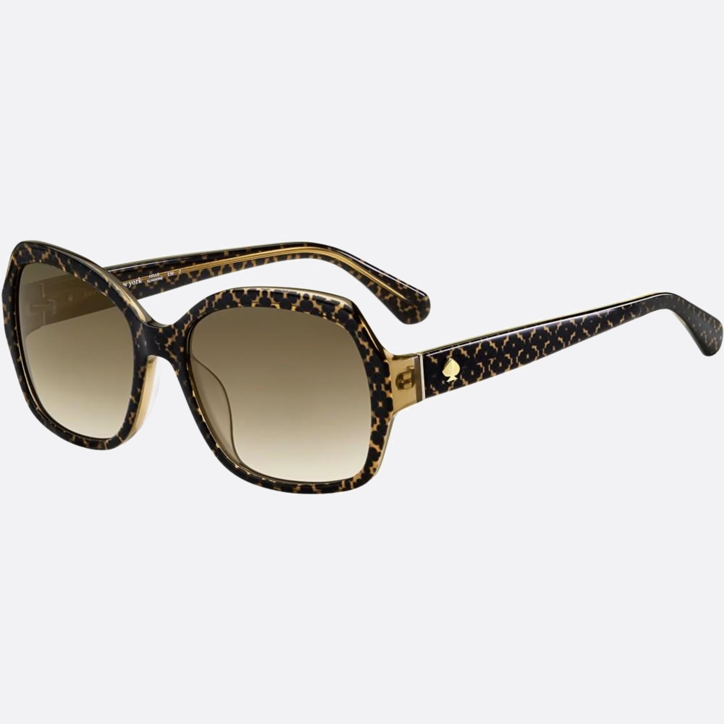 Kate 57mm Spade Amberlynn Y1j Black Butterfly Polarized Women Sunglasses - Side View