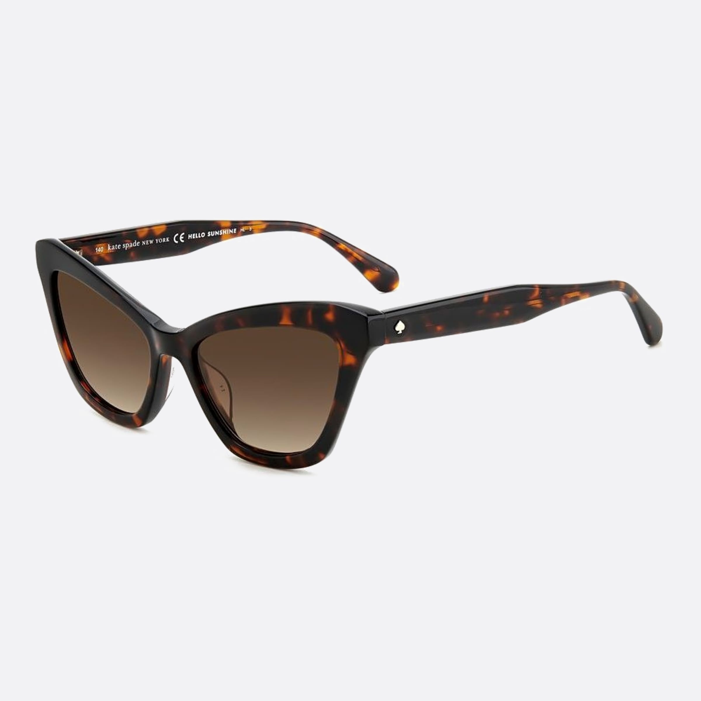 Kate 54mm Spade Amelie Havana Squared Women Sunglasses - Side View