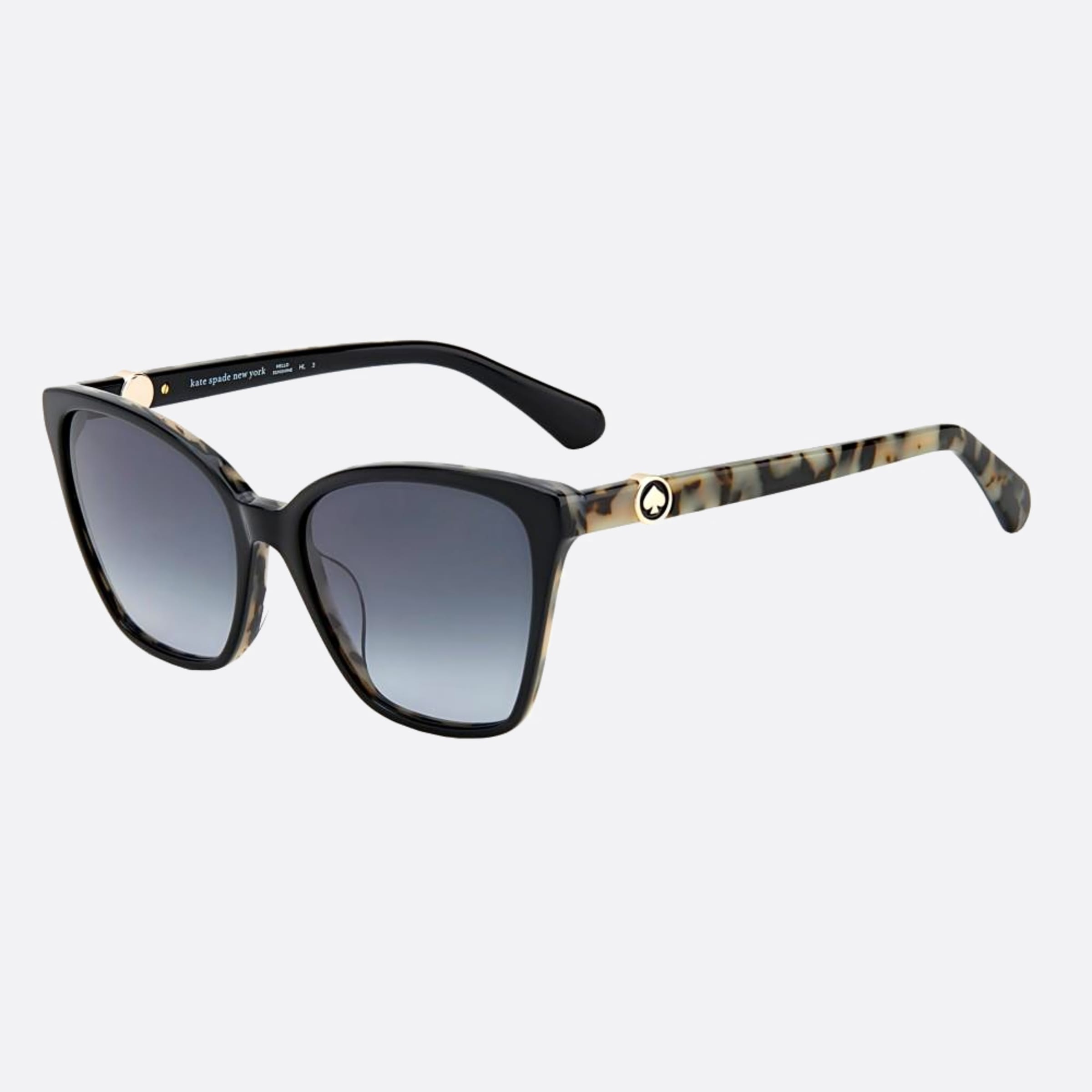 Kate 56mm Spade Amiyah Black Geometric Women Sunglasses - Side View