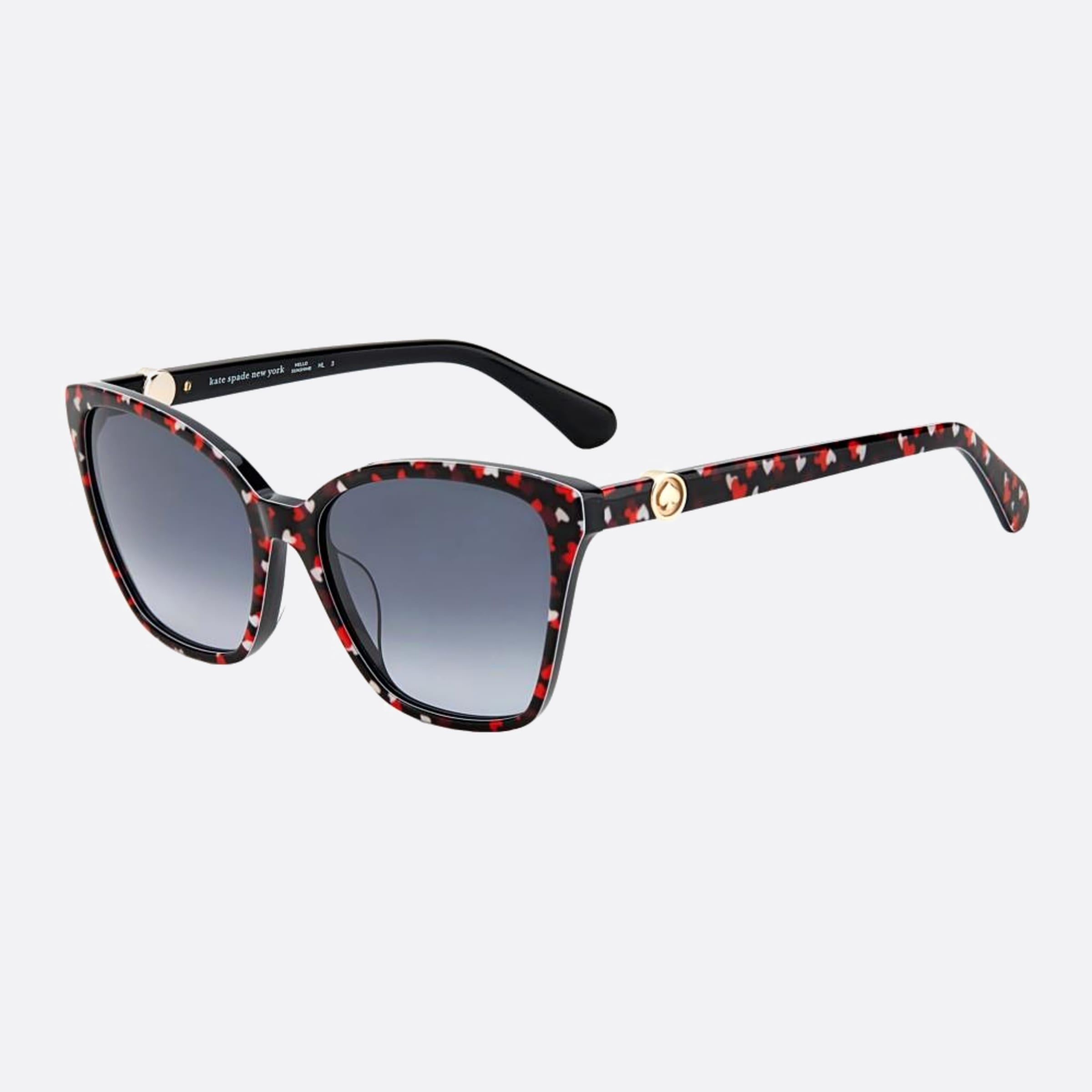 Kate 56mm Spade Amiyah F74 Black Geometric Women Sunglasses - Side View
