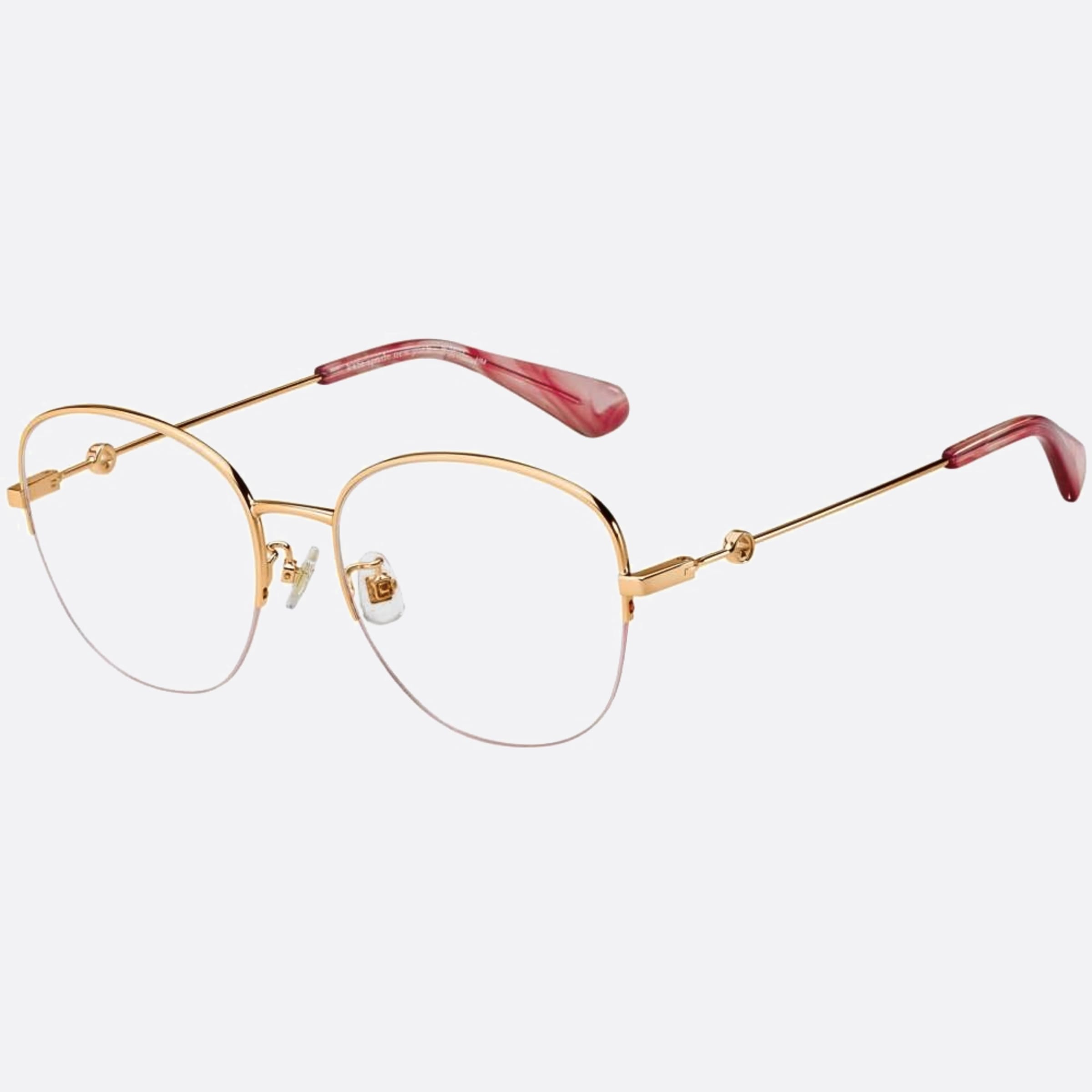 Kate 55mm Spade Arianne Au2 Red Round Women Eyeglasses - Side View