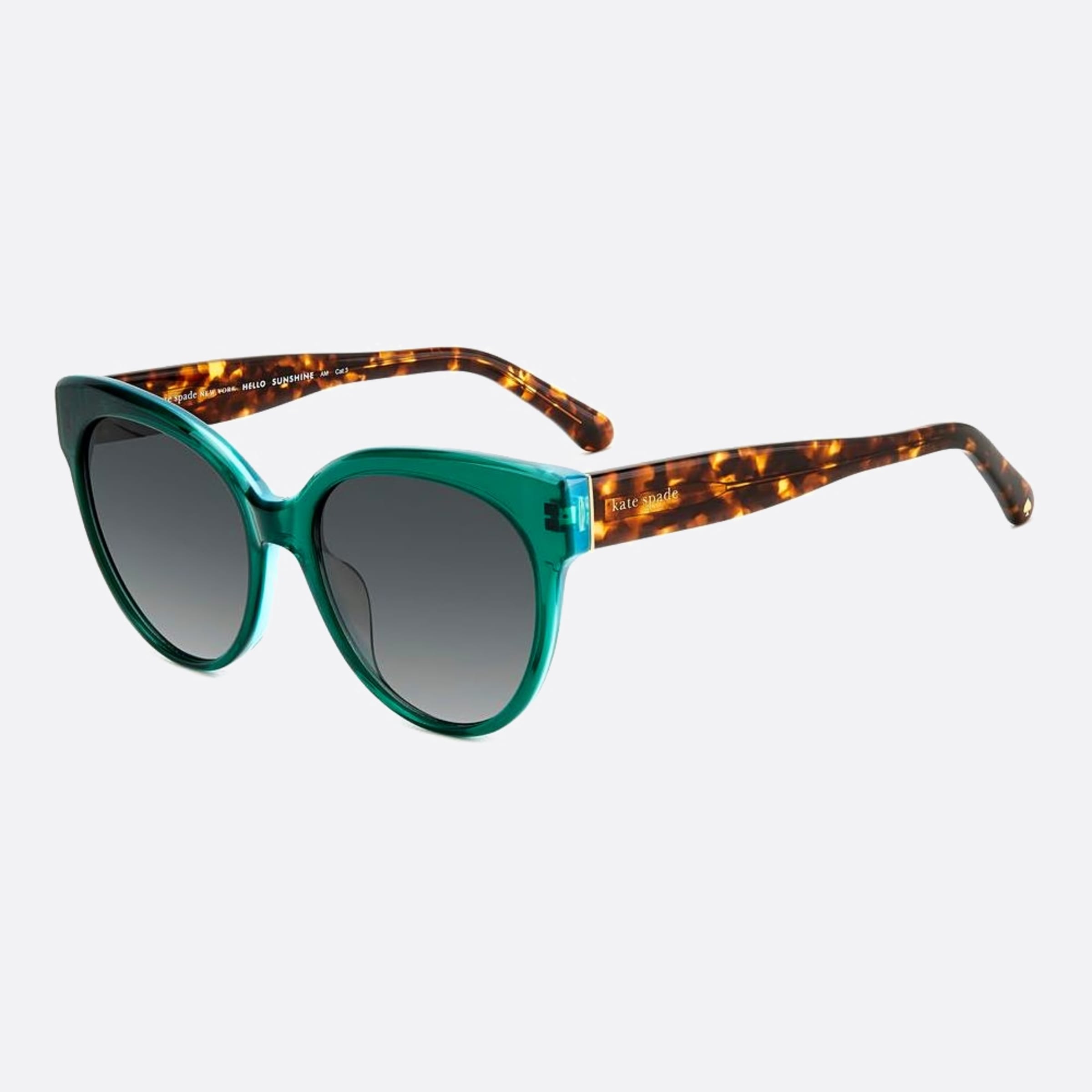 Kate 55mm Spade Aubriella 1ed Green Cat Eye Women Sunglasses - Side View