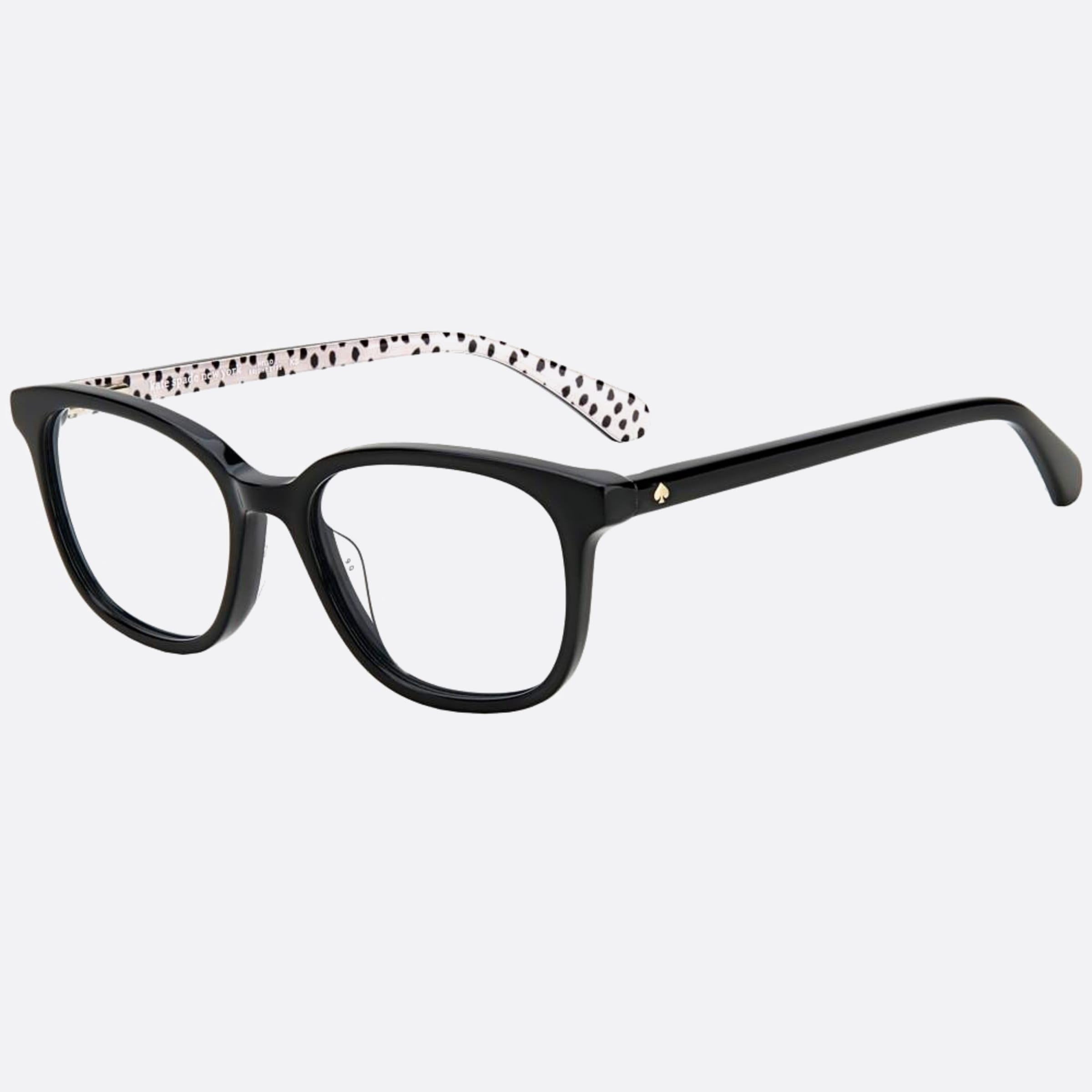 Kate 47mm Spade Bari Black Geometric Children Eyeglasses - Side View