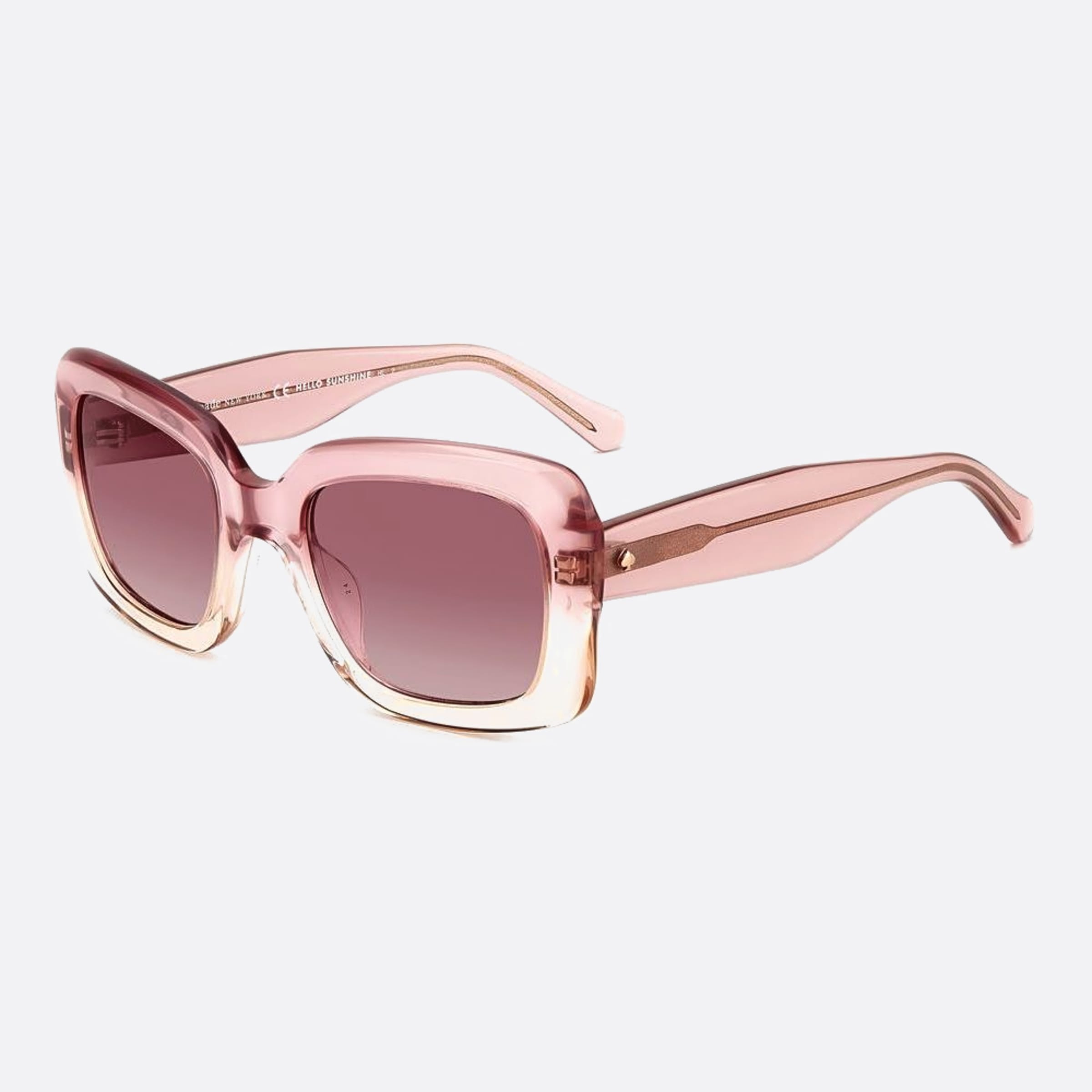 Kate 52mm Spade Bellamy 35j Pink Squared Women Sunglasses - Side View