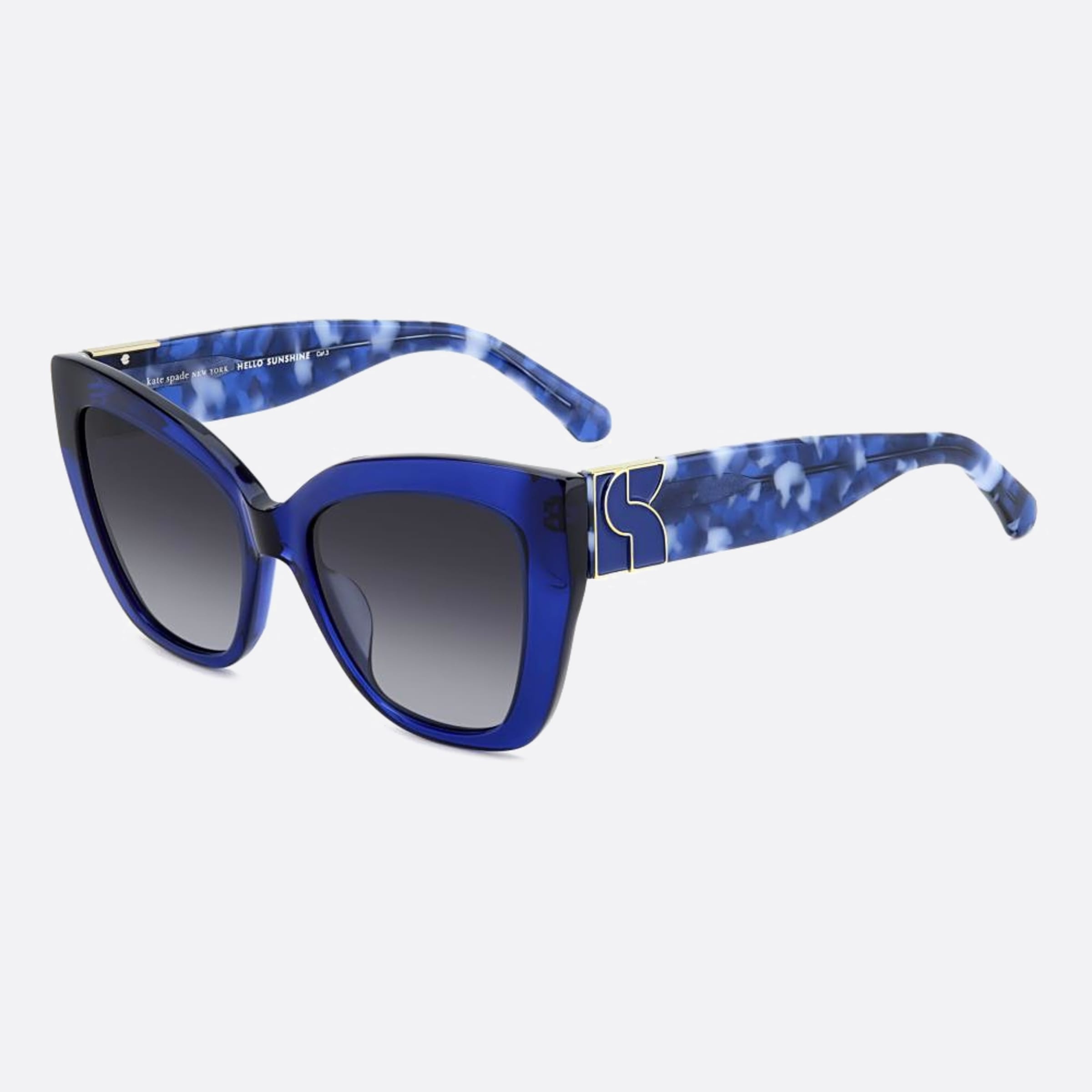Kate 54mm Spade Bexley Pjp Blue Butterfly Women Sunglasses - Side View
