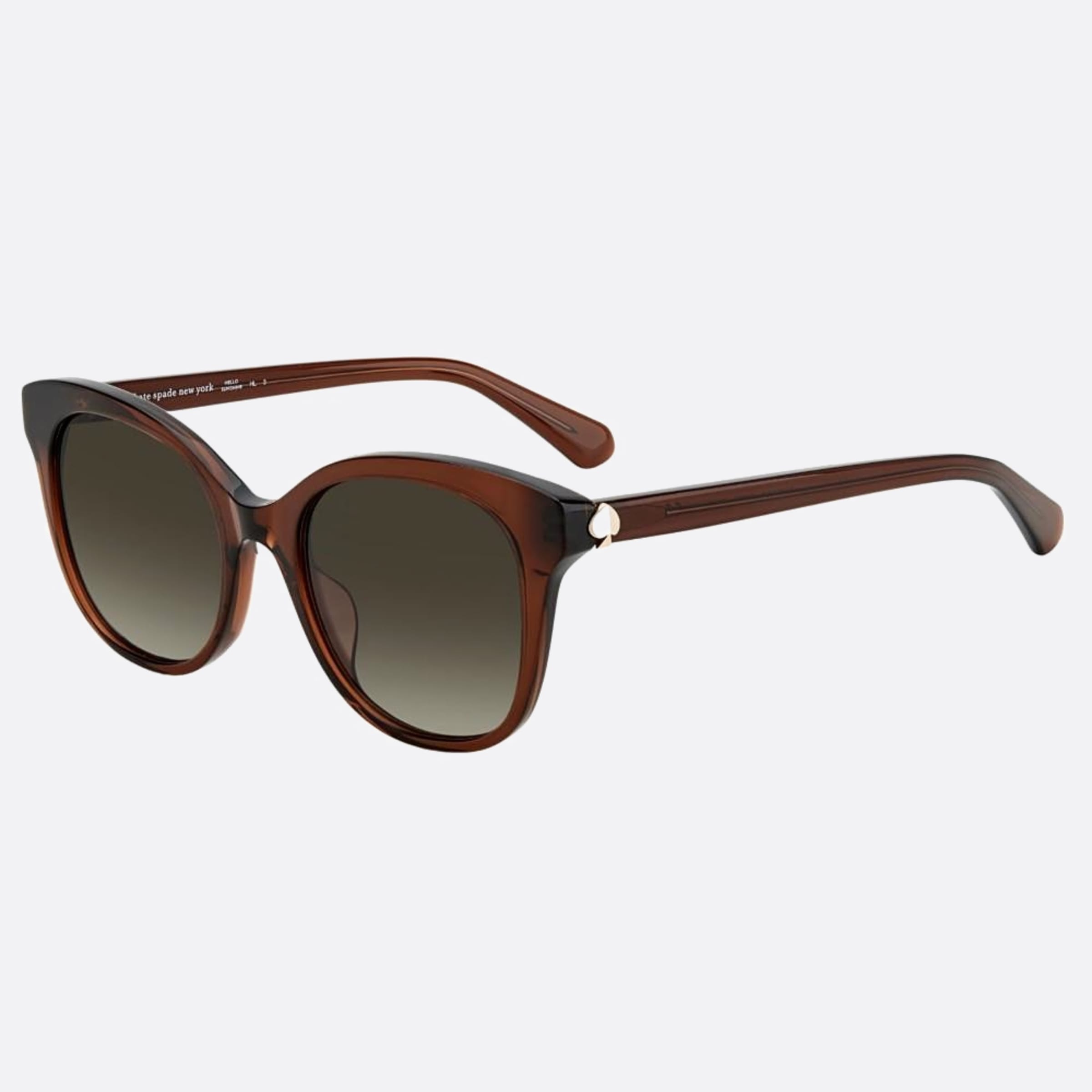 Kate 52mm Spade Bianka 09q Brown Geometric Women Sunglasses - Side View