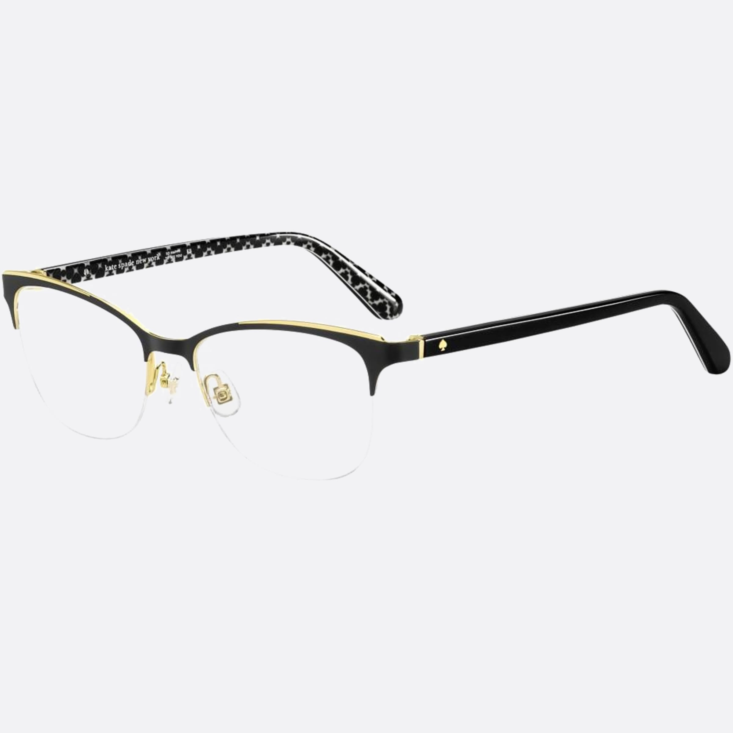 Kate 52mm Spade Brieana Black Geometric Women Eyeglasses - Side View