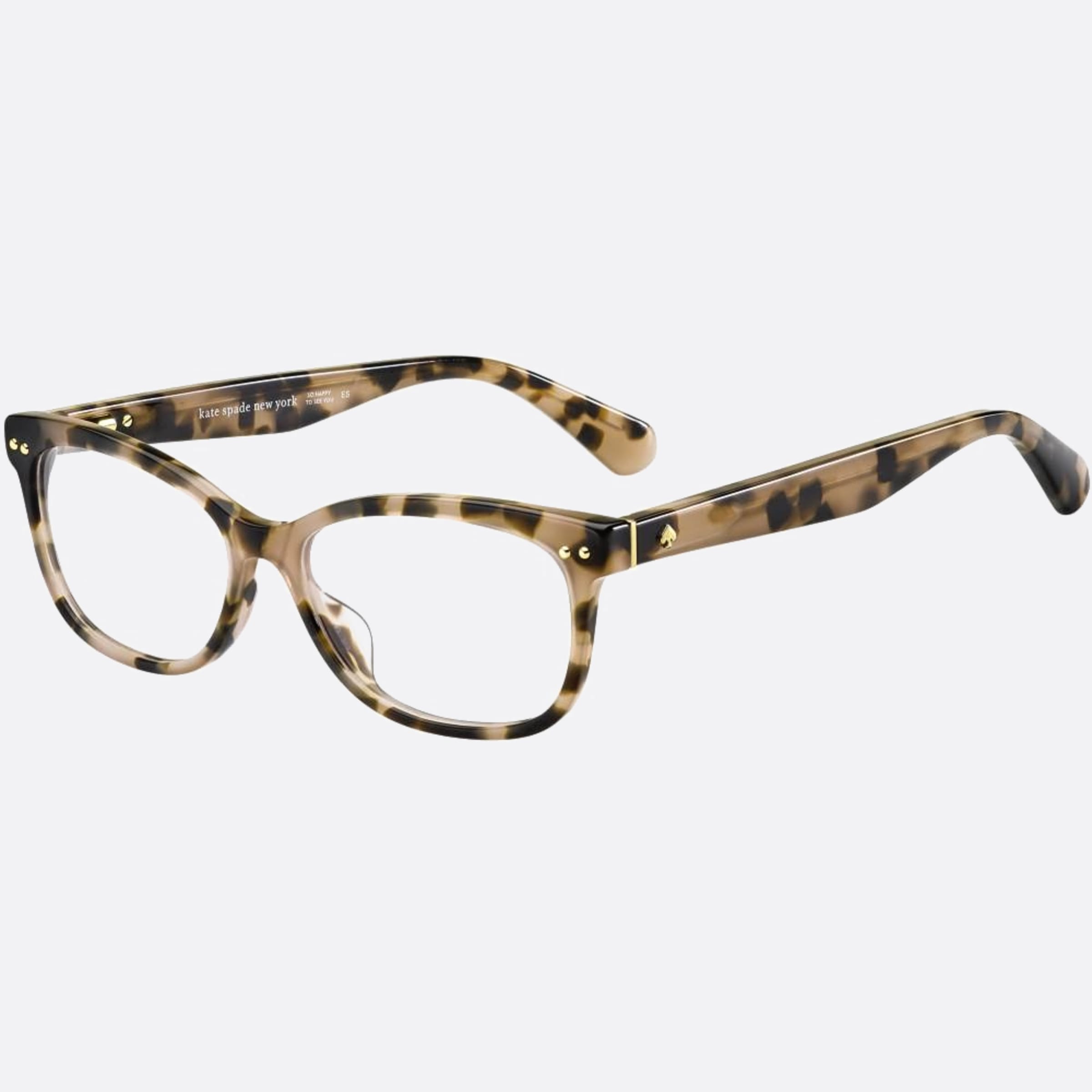 Kate 52mm Women's Spade Bronwen Havana Squared Eyeglasses - Side View