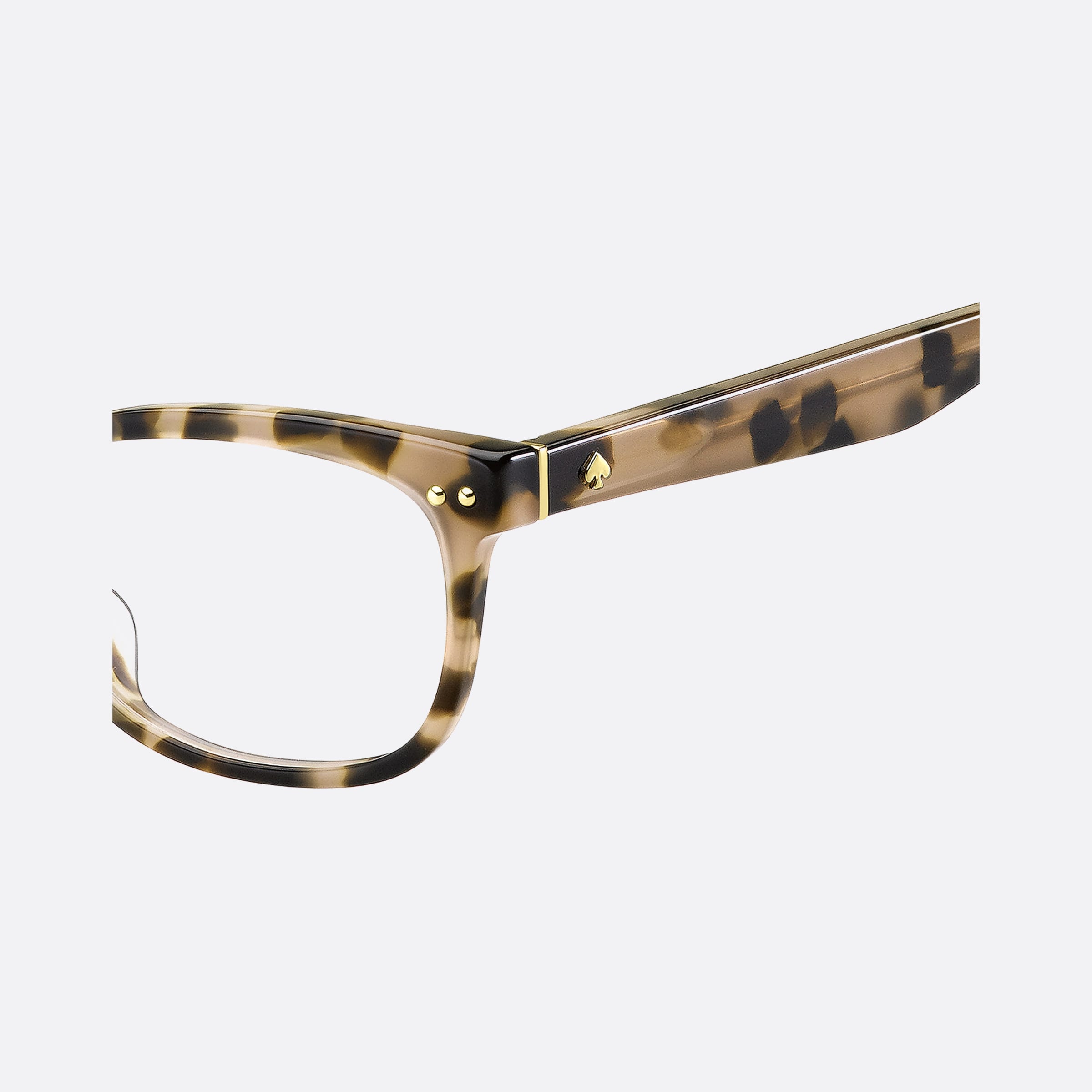 Kate 52mm Women's Spade Bronwen Havana Squared Eyeglasses - Detail View