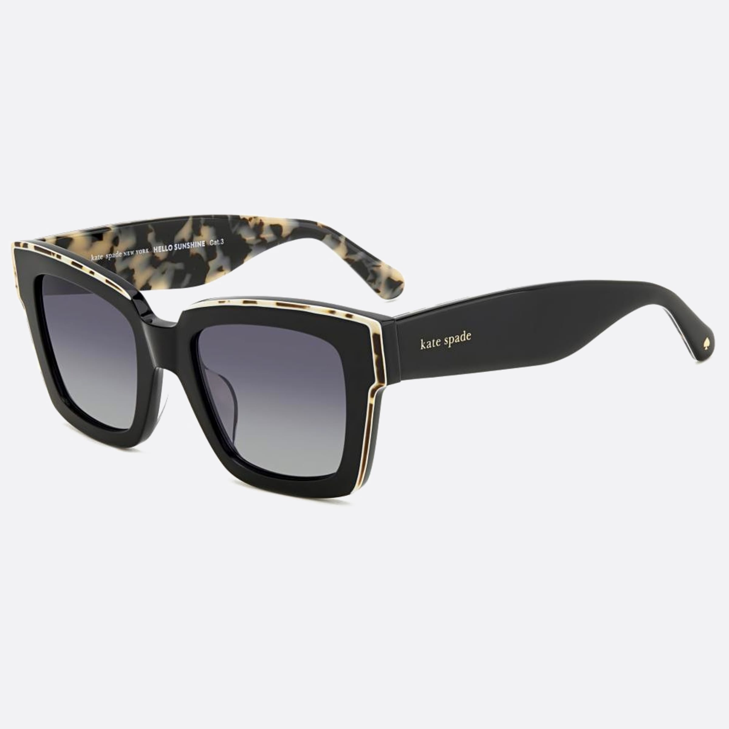 Kate 51mm Spade Brynne Tcb Black Butterfly Polarized Women Sunglasses - Side View