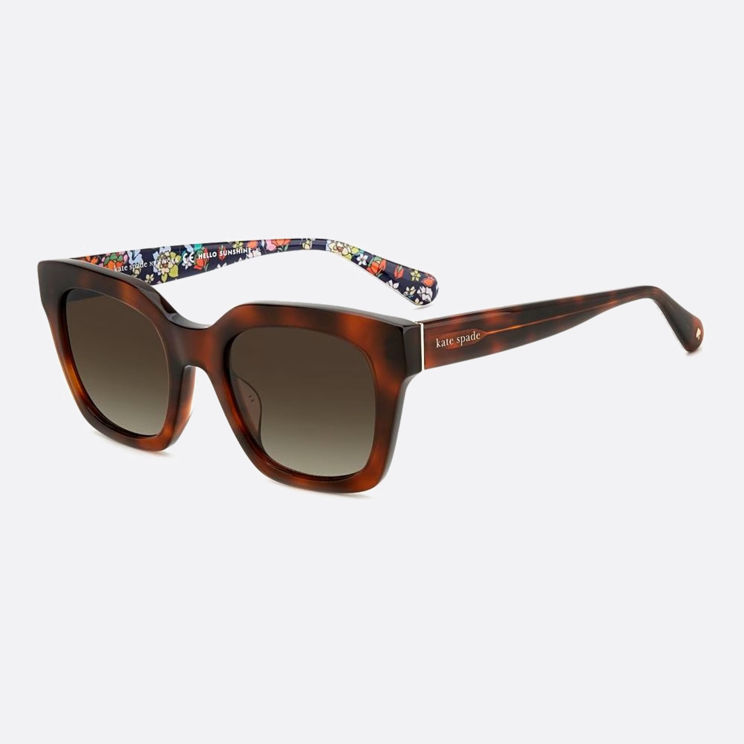Kate 50mm Spade Camryn Havana Squared Women Sunglasses - Side View