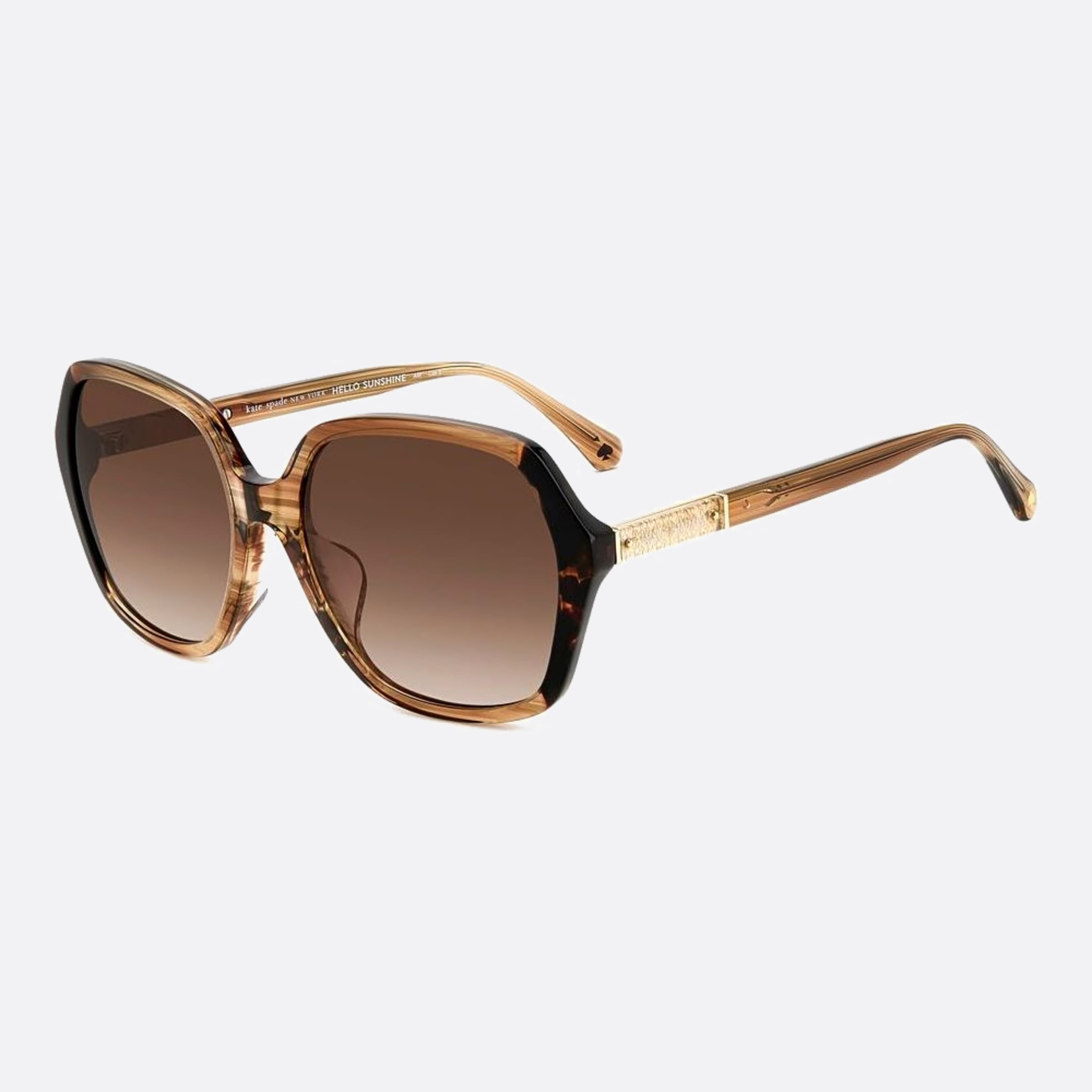 Kate 57mm Spade Ellery 2oh Brown Geometric Women Sunglasses - Side View