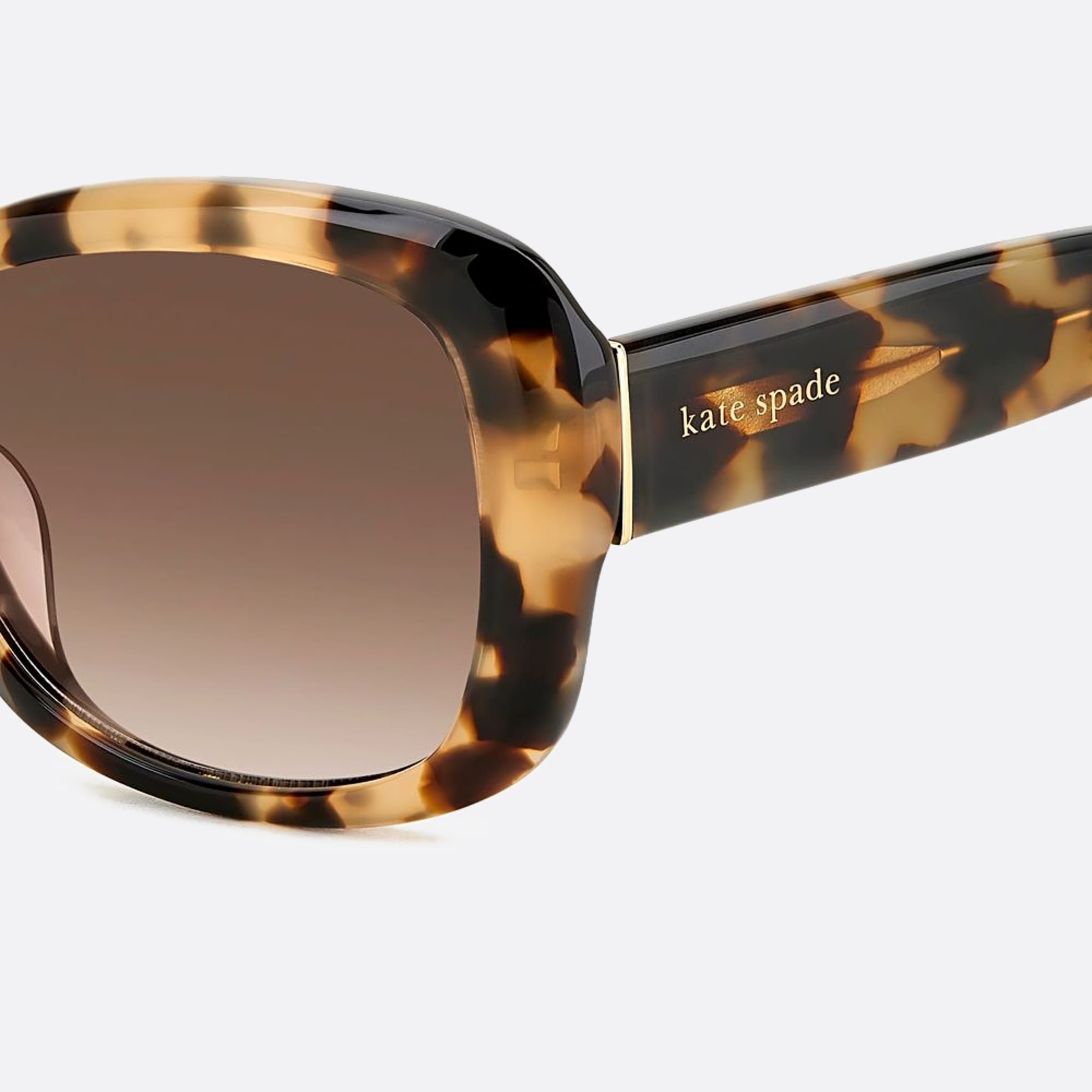 Kate 55mm Spade Elowen 1nr Havana Visor Women Sunglasses - Detail View