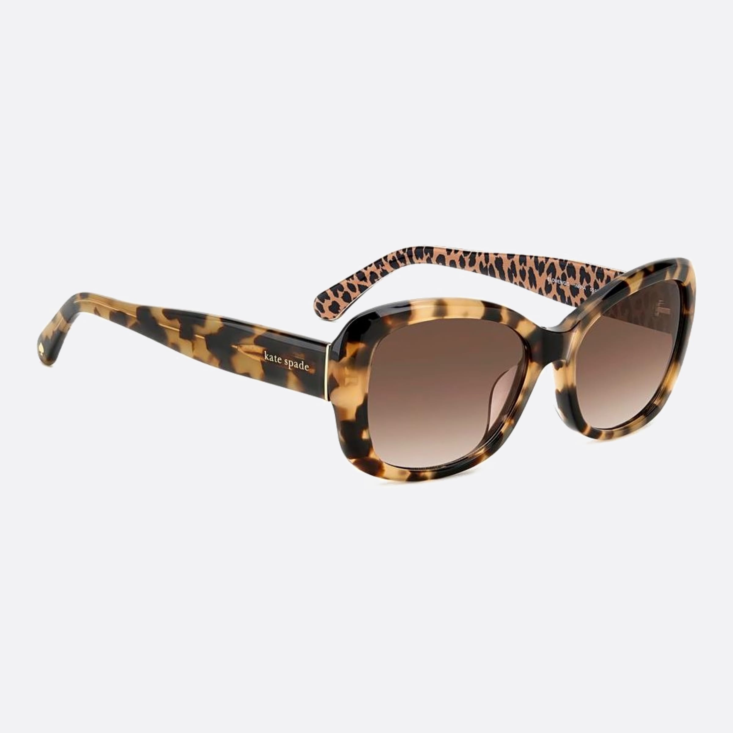 Kate 55mm Spade Elowen 1nr Havana Visor Women Sunglasses - Additional Angle