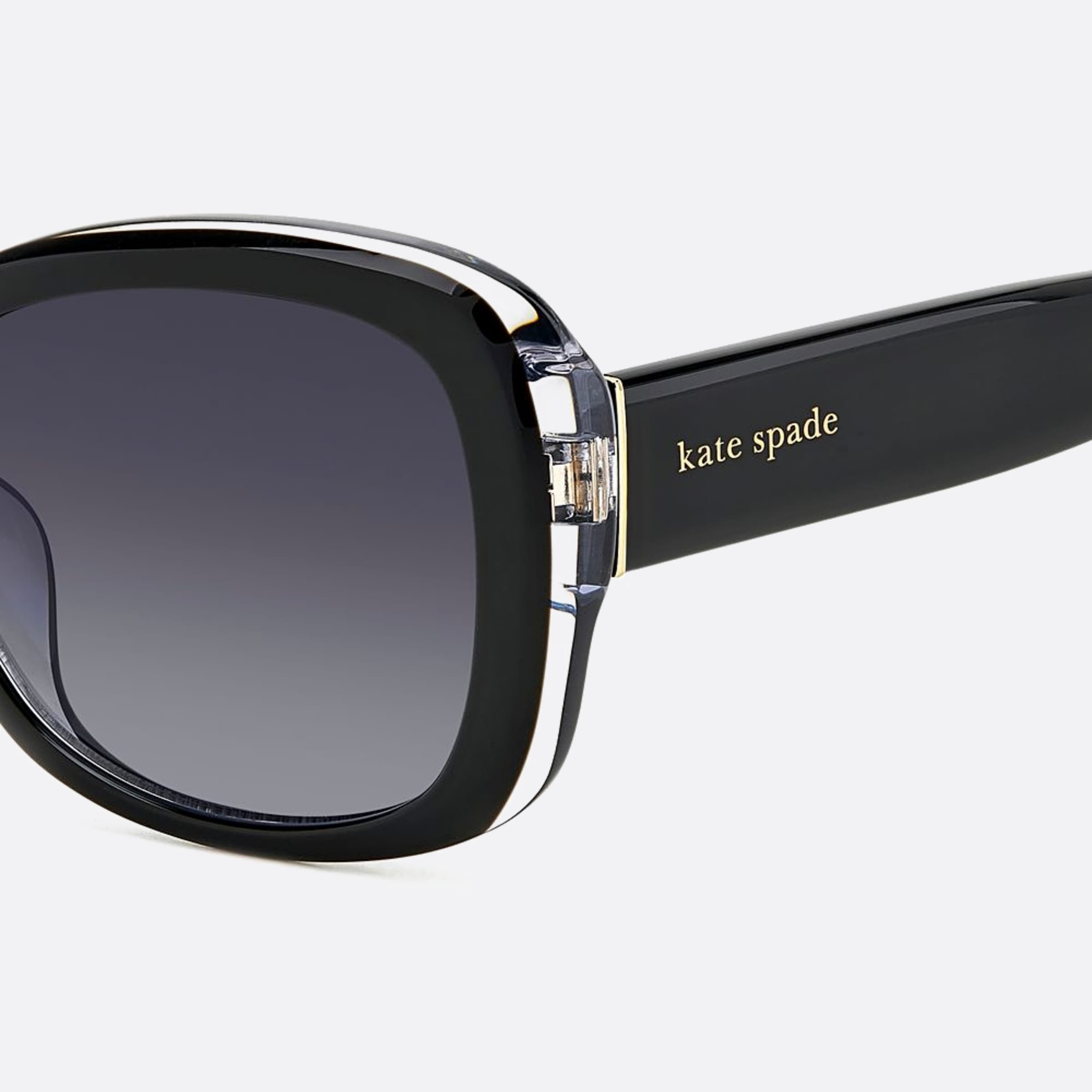 Kate 55mm Spade Elowen Black Visor Women Sunglasses - Detail View