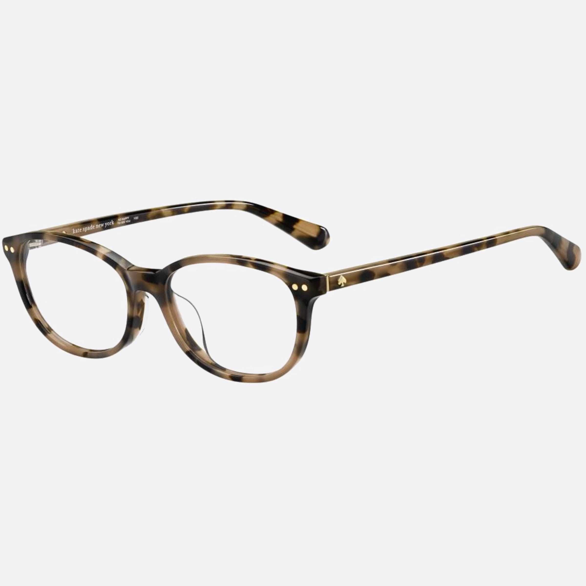 Kate 53mm Spade Evangeline Havana Geometric Women Eyeglasses - Side View