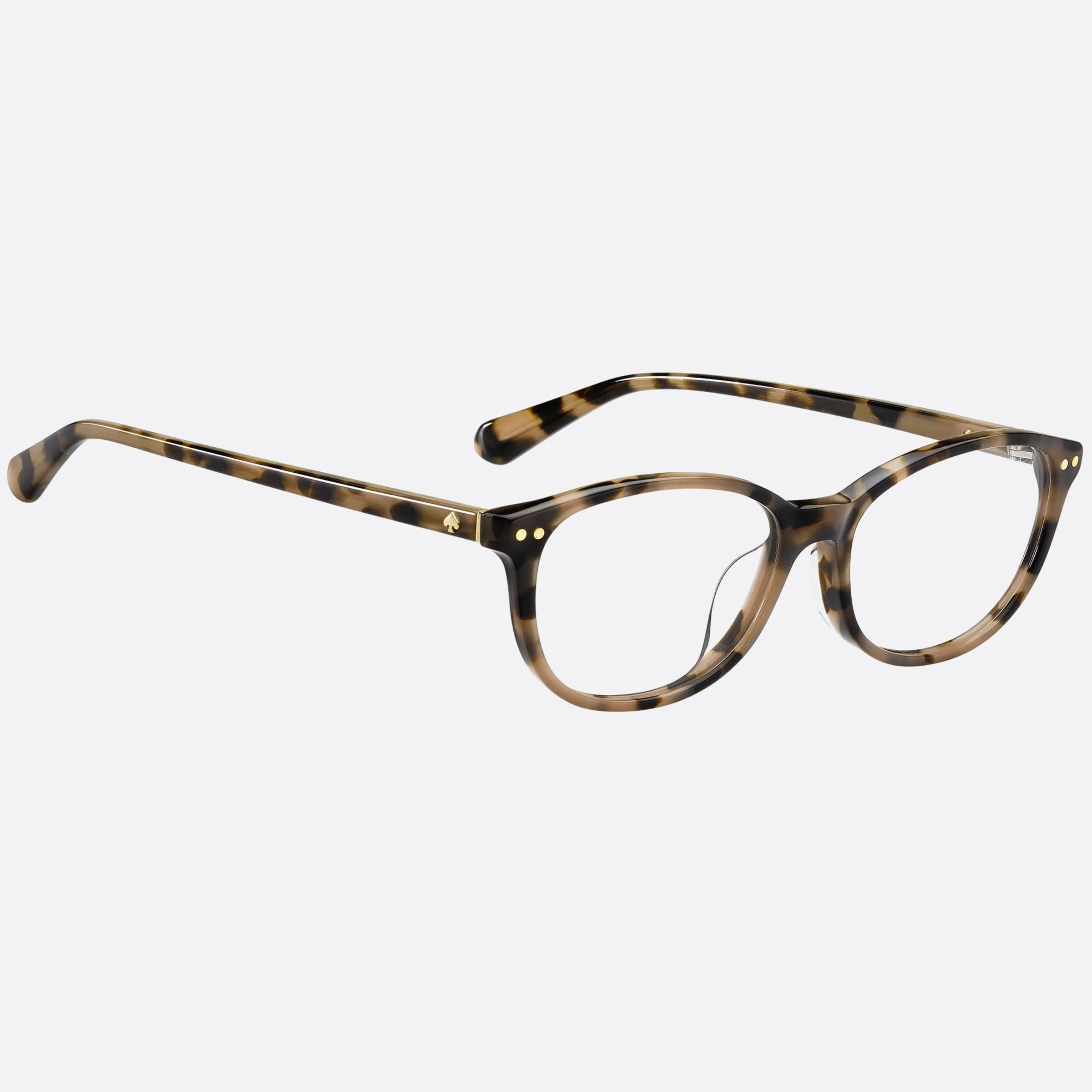 Kate 53mm Spade Evangeline Havana Geometric Women Eyeglasses - Detail View