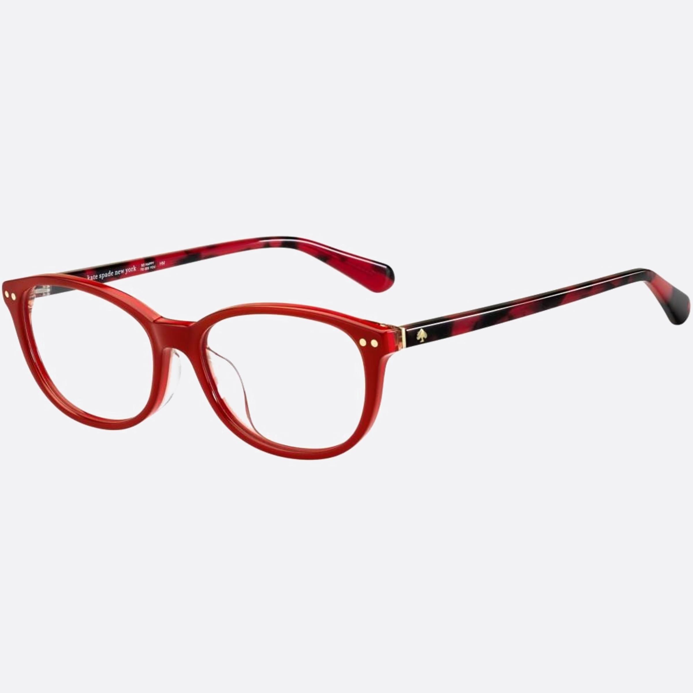 Kate 53mm Spade Evangeline C9a Red Geometric Women Eyeglasses - Side View