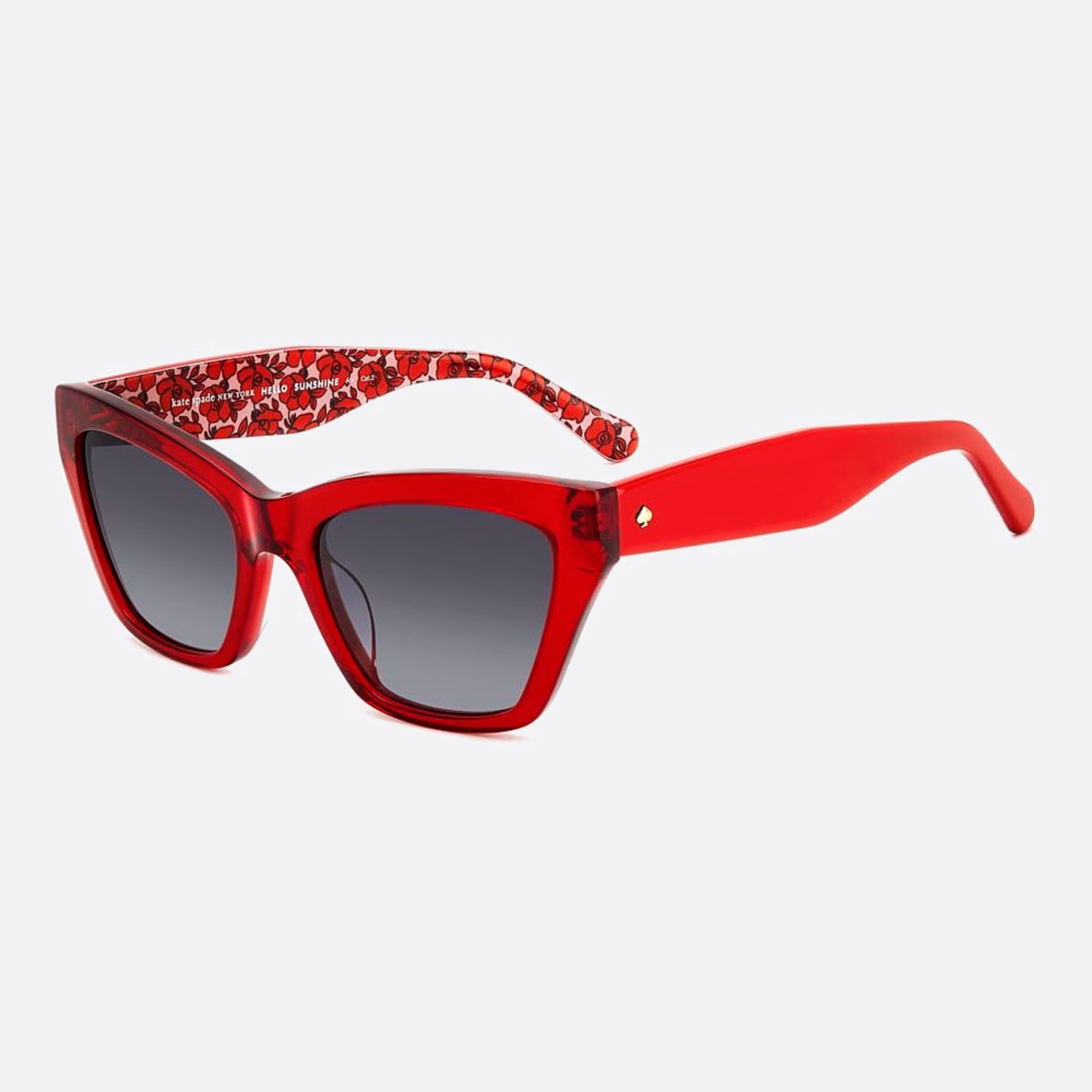 Kate 54mm Spade Fay C9a Red Cat Eye Women Sunglasses - Side View