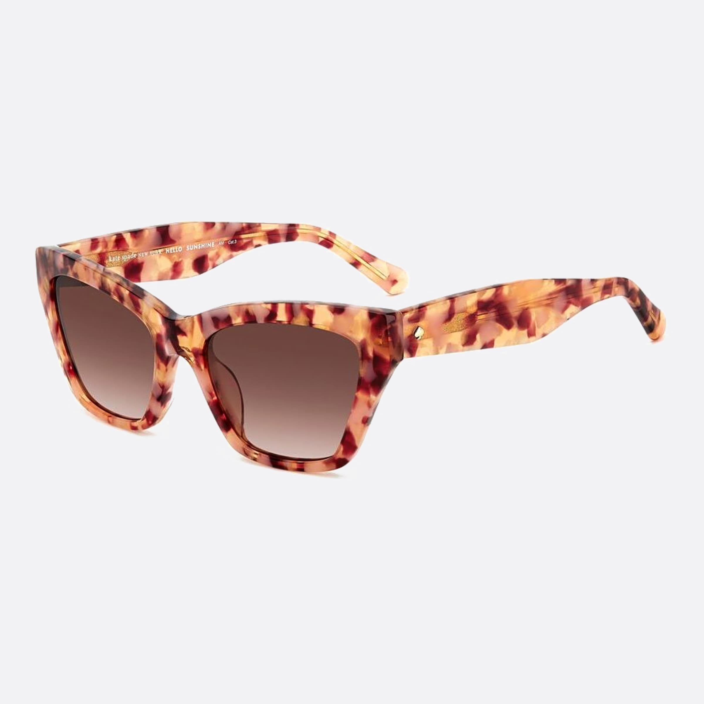 Kate 54mm Spade Fay Ht8 Havana Cat Eye Women Sunglasses - Side View