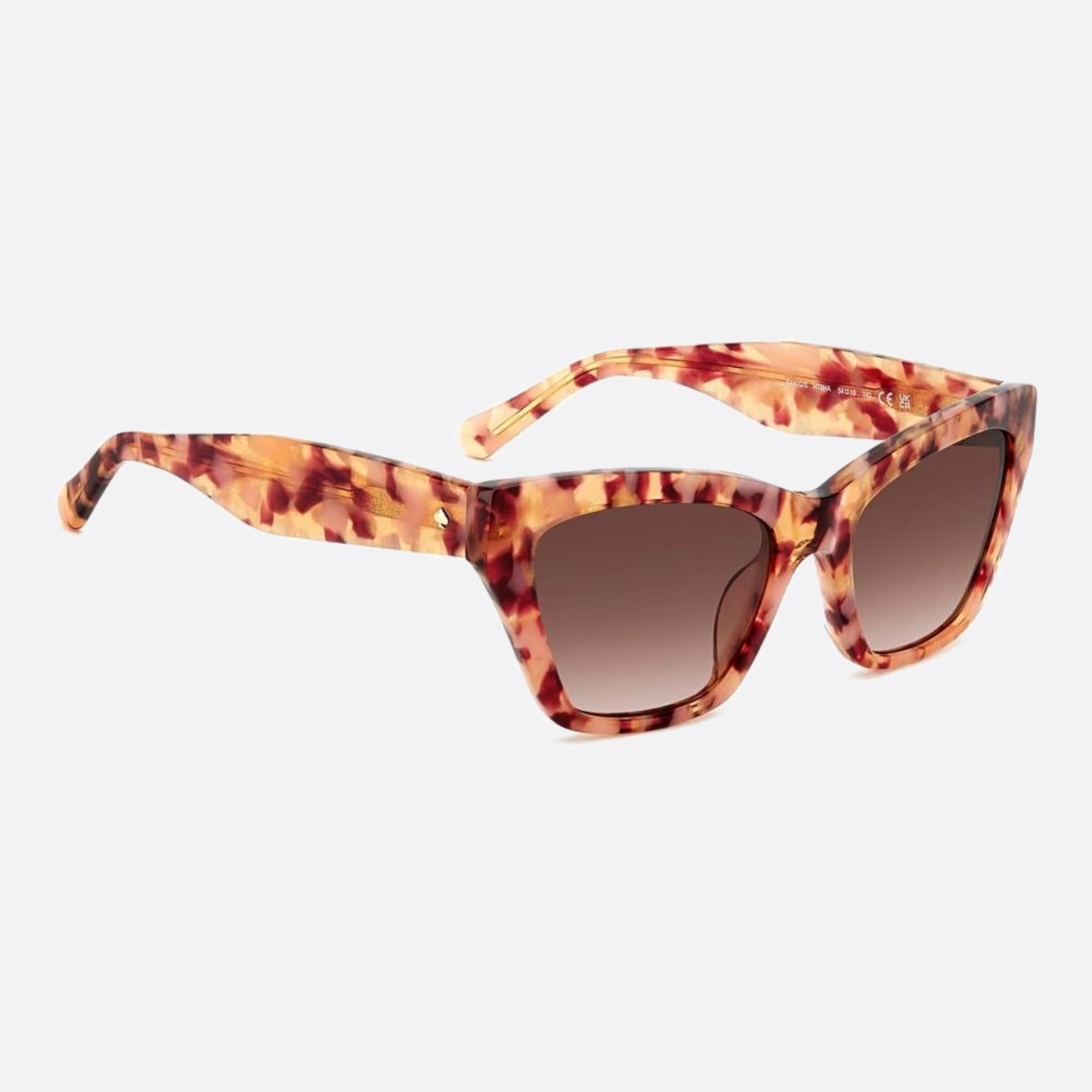 Kate 54mm Spade Fay Ht8 Havana Cat Eye Women Sunglasses - Detail View