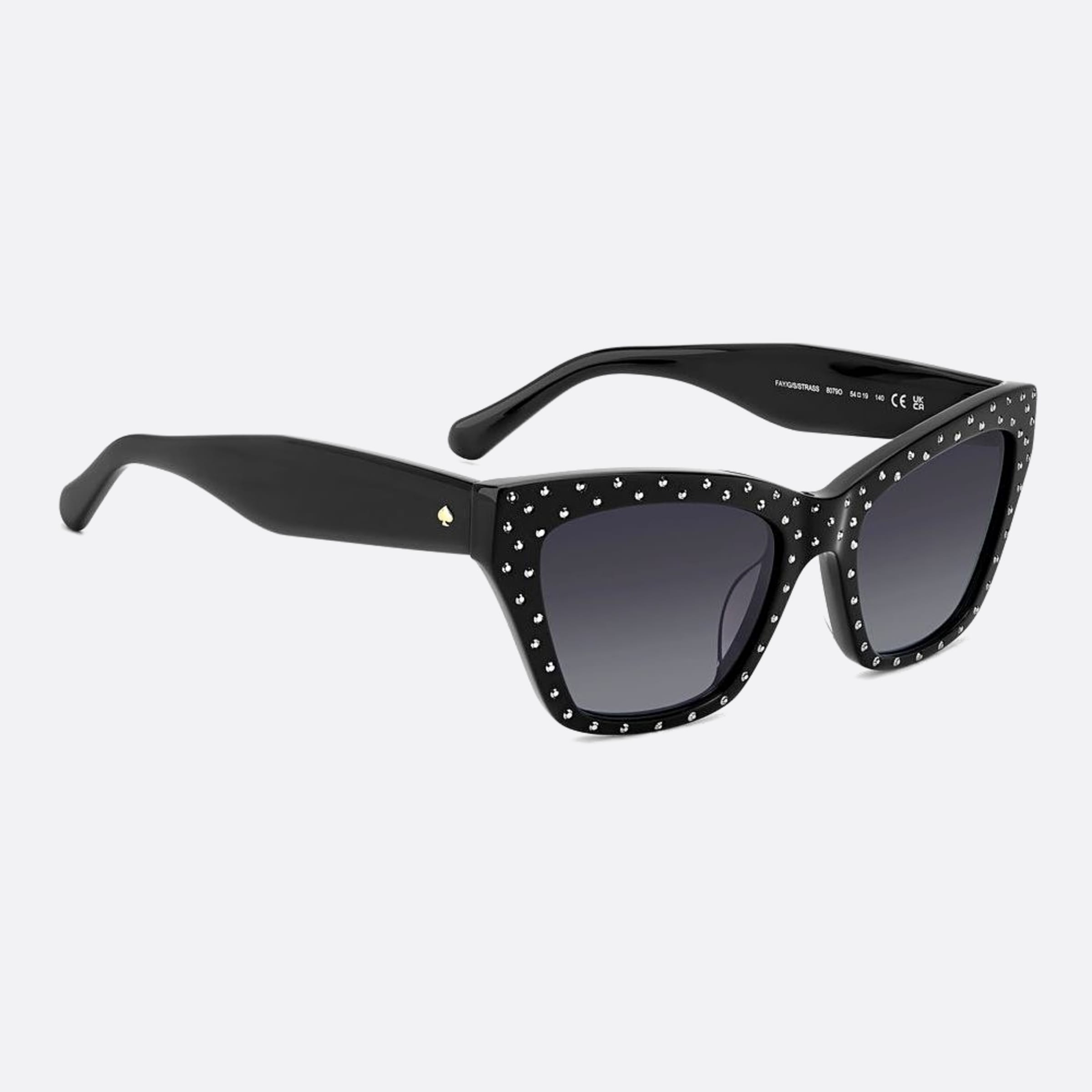 Kate 54mm Spade Fay Strass Black Cat Eye Women Sunglasses - Detail View