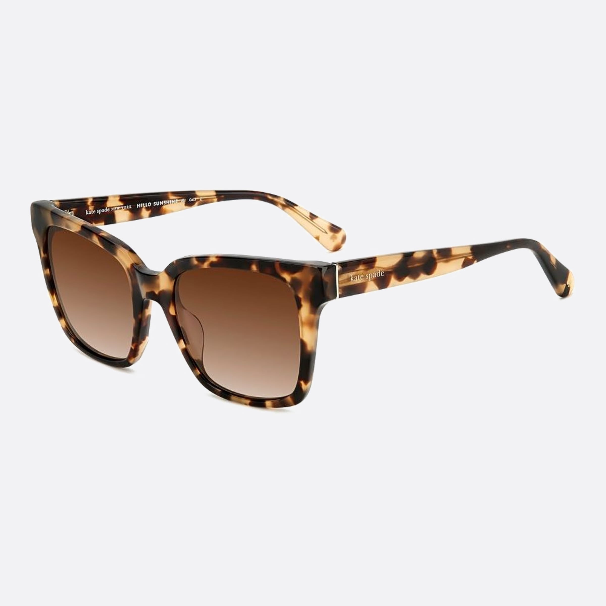 Kate 55mm Spade Harlow Sx7 Havana Geometric Women Sunglasses - Side View