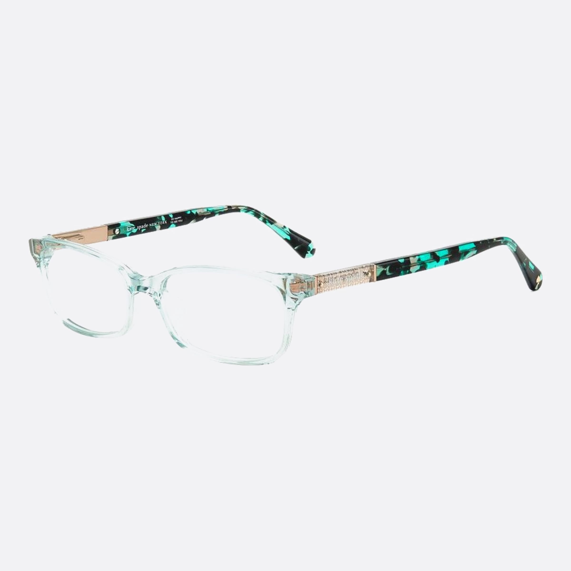 Kate 52mm Spade Laurel 1ed Green Squared Women Eyeglasses - Side View
