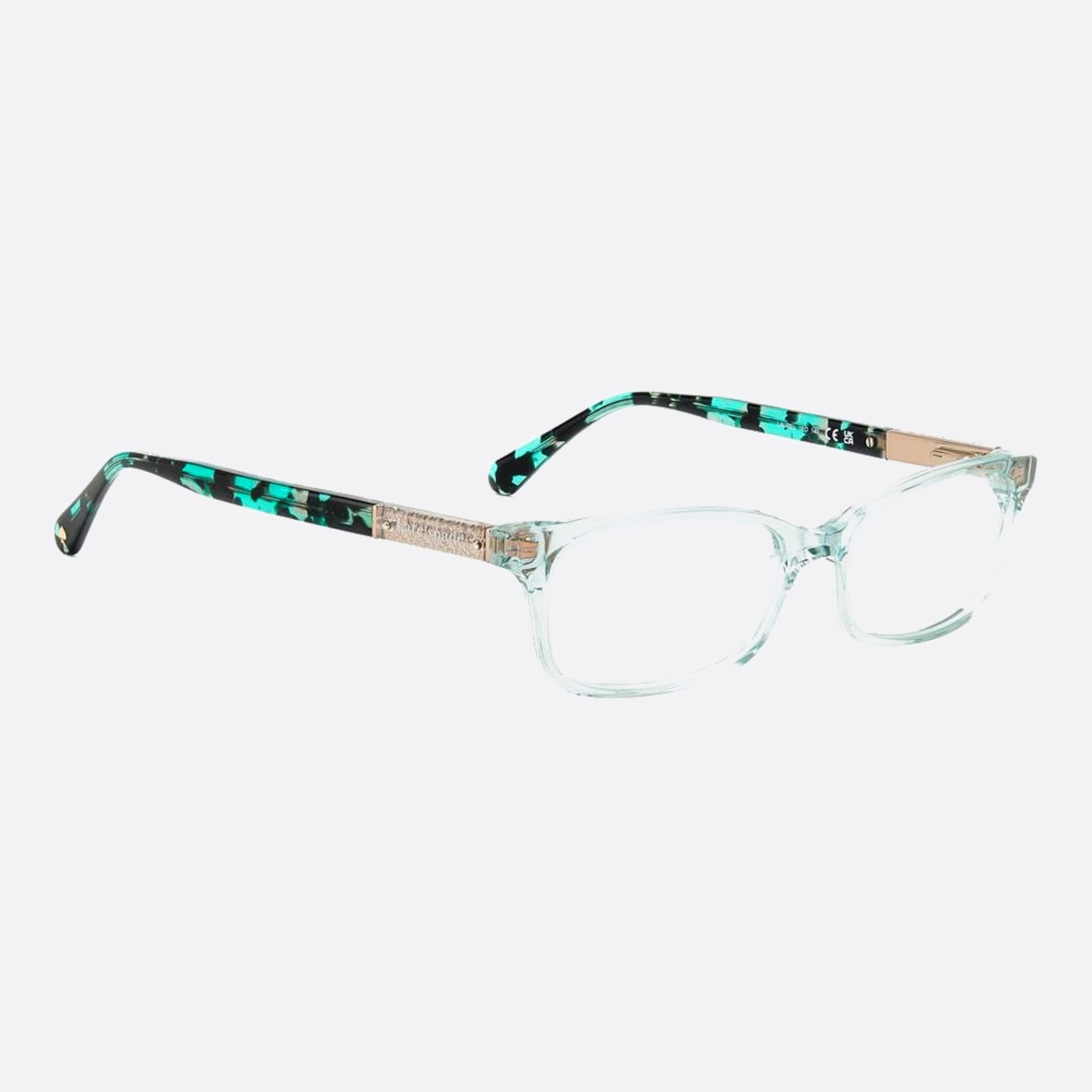 Kate 52mm Spade Laurel 1ed Green Squared Women Eyeglasses - Detail View