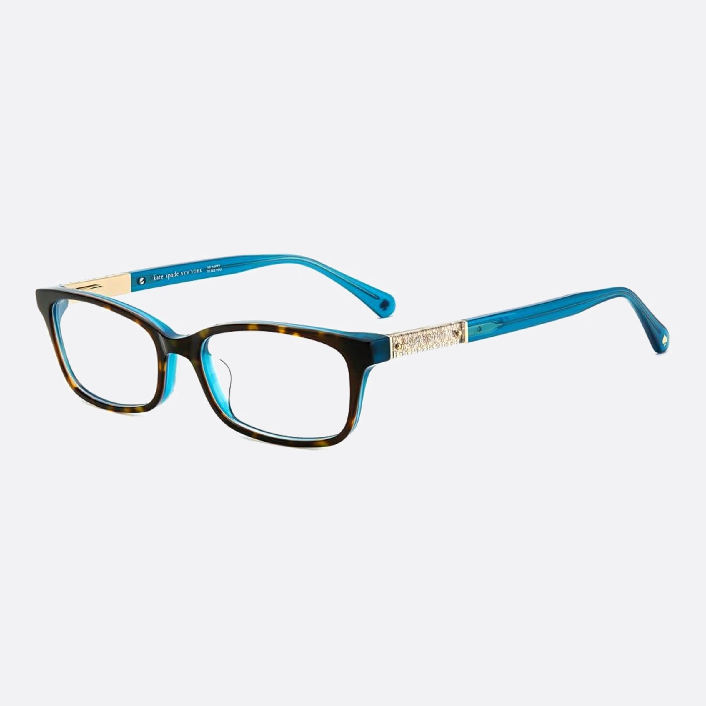 Kate 52mm Spade Laurel Yap Blue Squared Women Eyeglasses - Side View