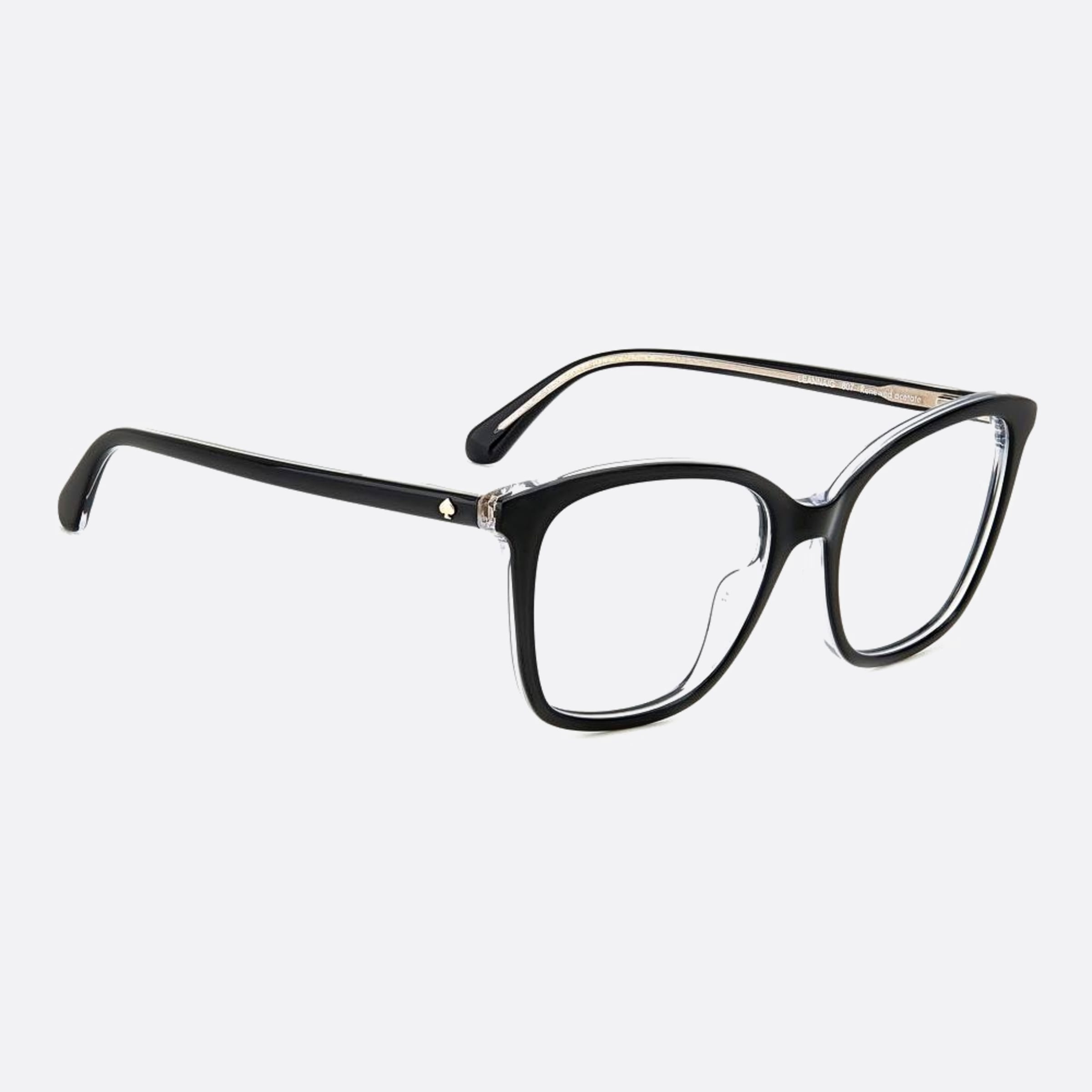 Kate 54mm Spade Leanna Black Round Women Eyeglasses - Detail View